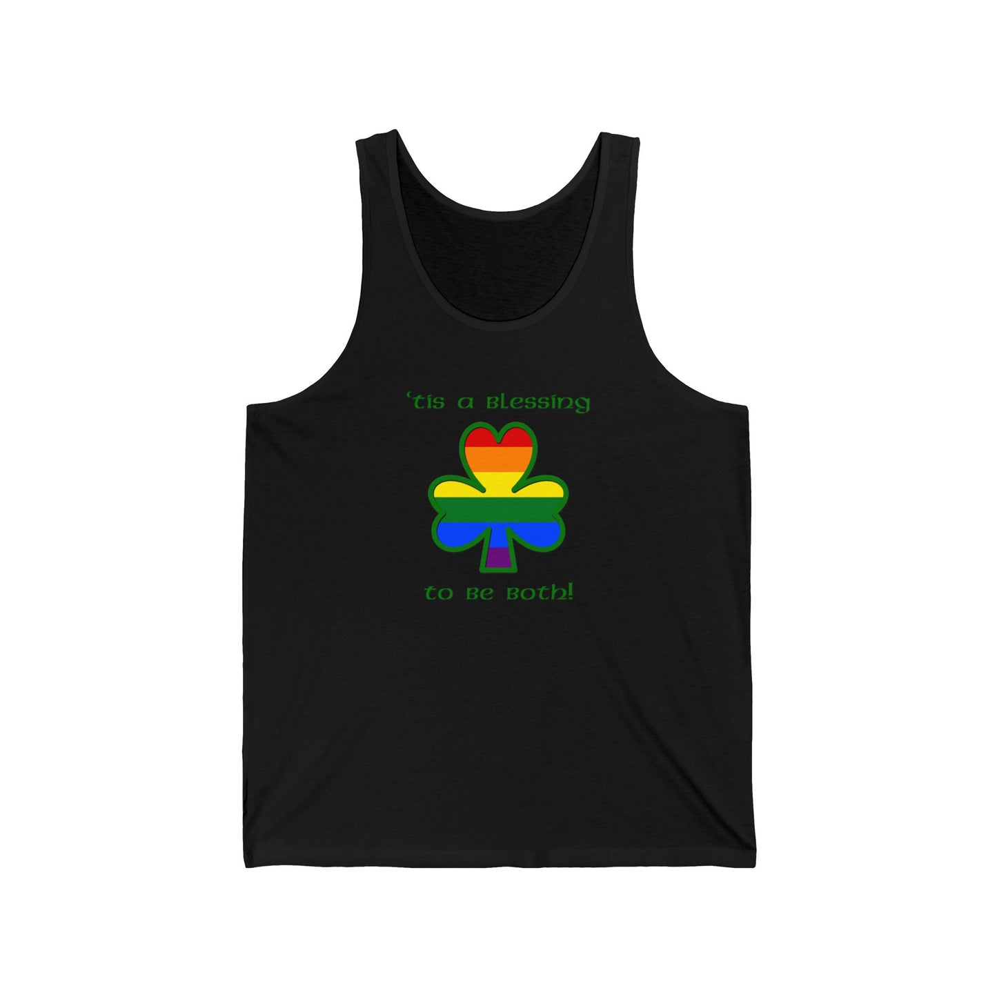 Gay Irish 'Tis a Blessing to Be Both Tank Top