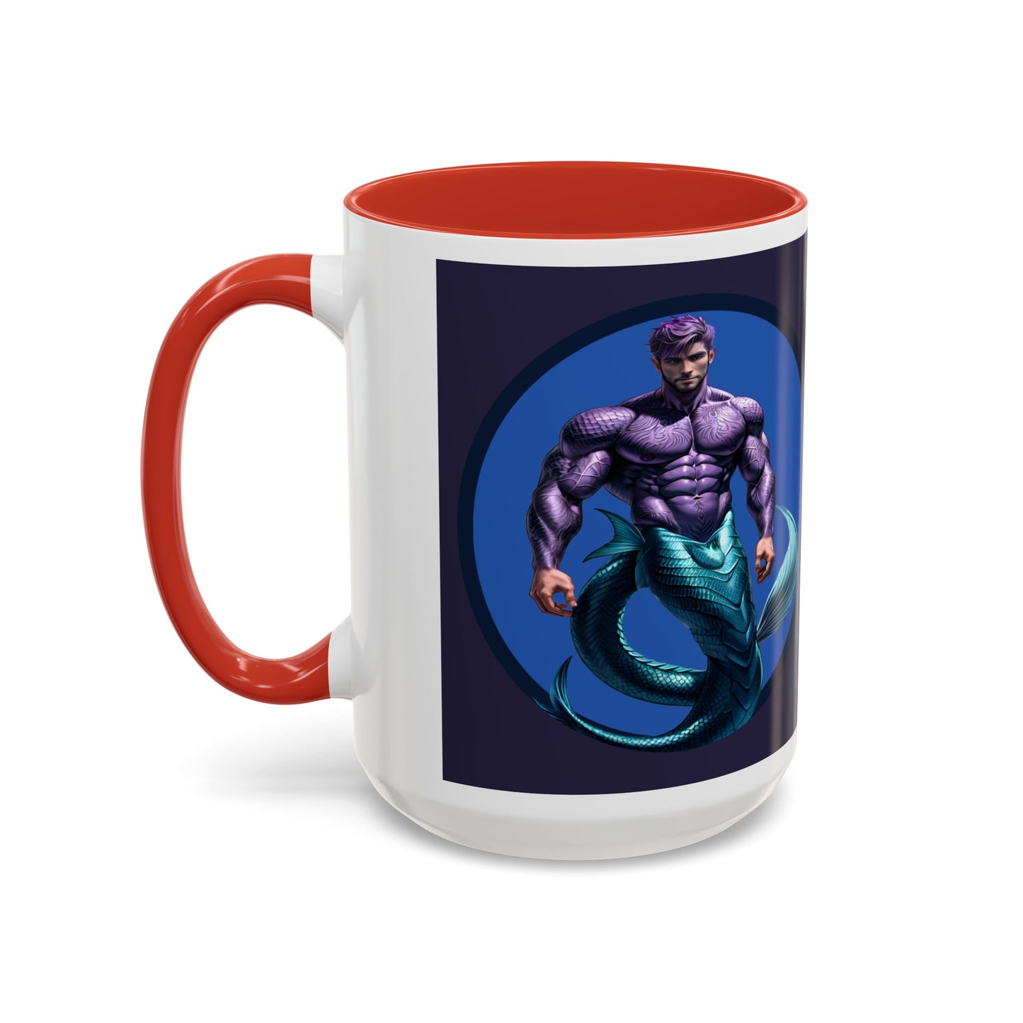 Purple Merman Accent Coffee Mug (15oz)