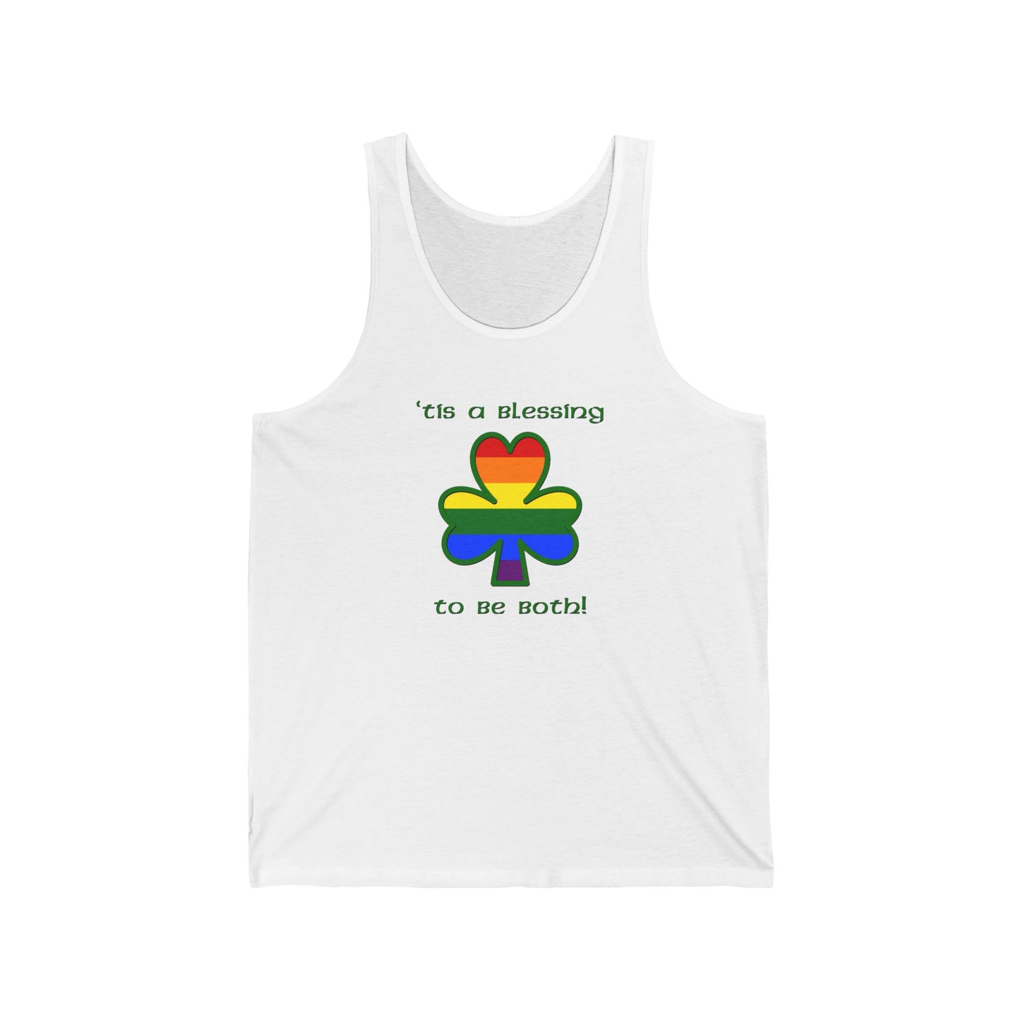 Gay Irish 'Tis a Blessing to Be Both Tank Top