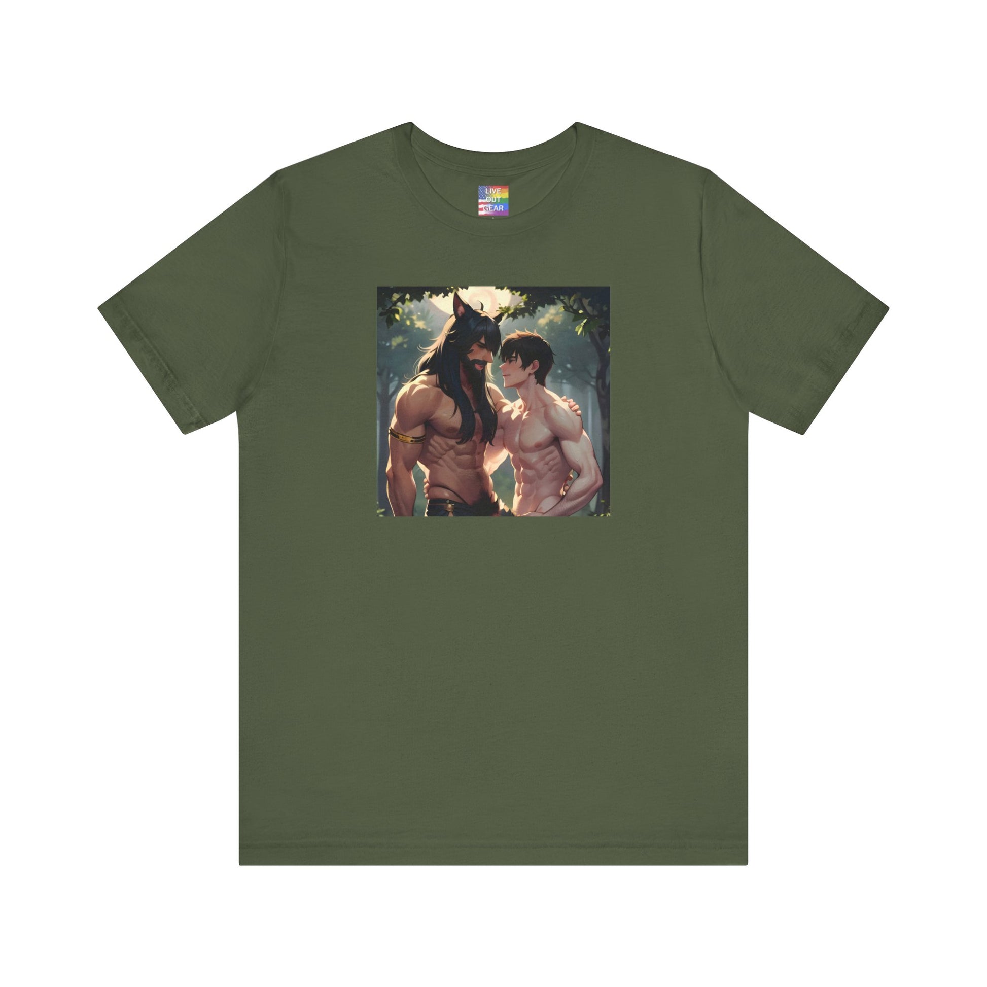 Military Green Gay Werewolf T-Shirt