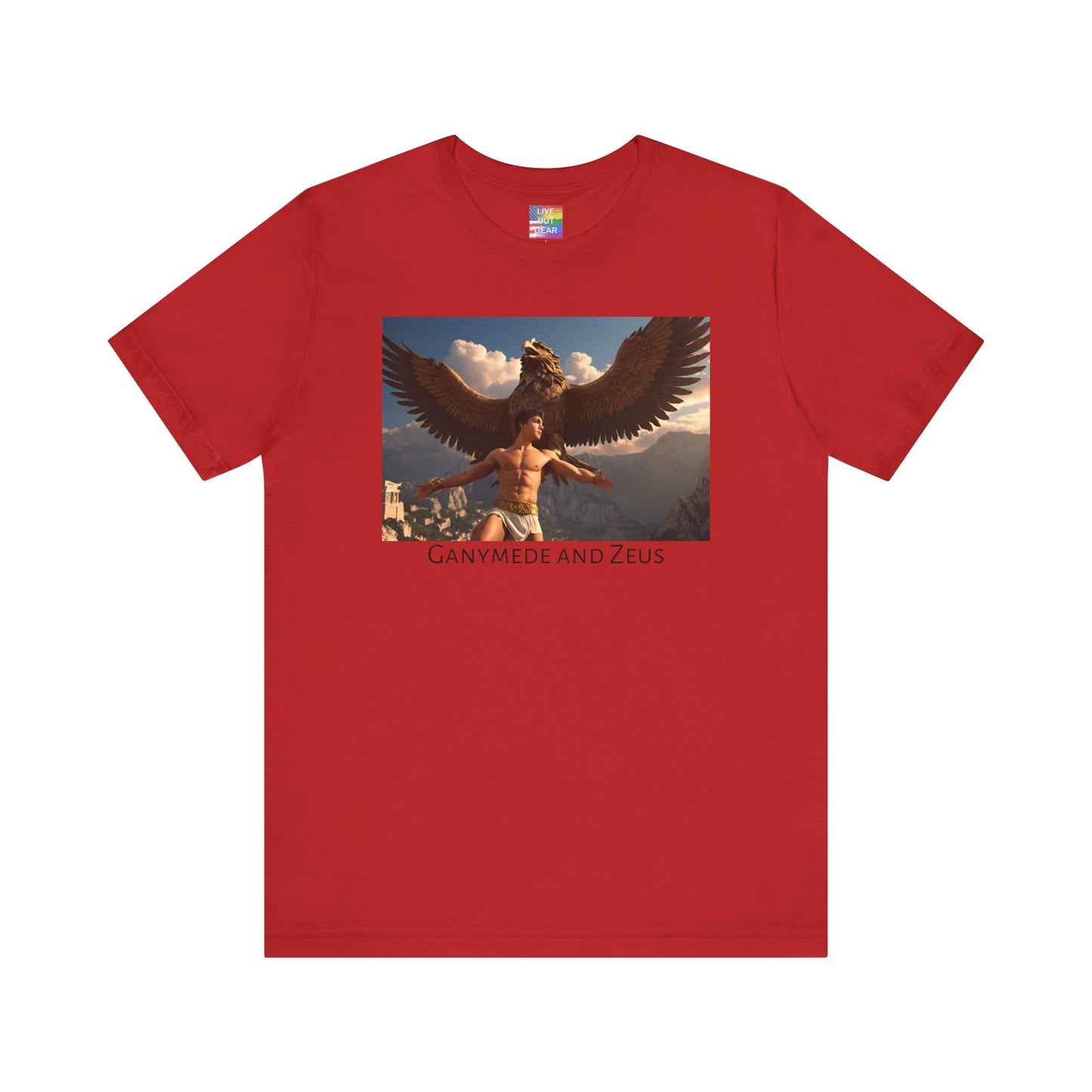 Red Ganymede and Zeus Gay T-Shirt