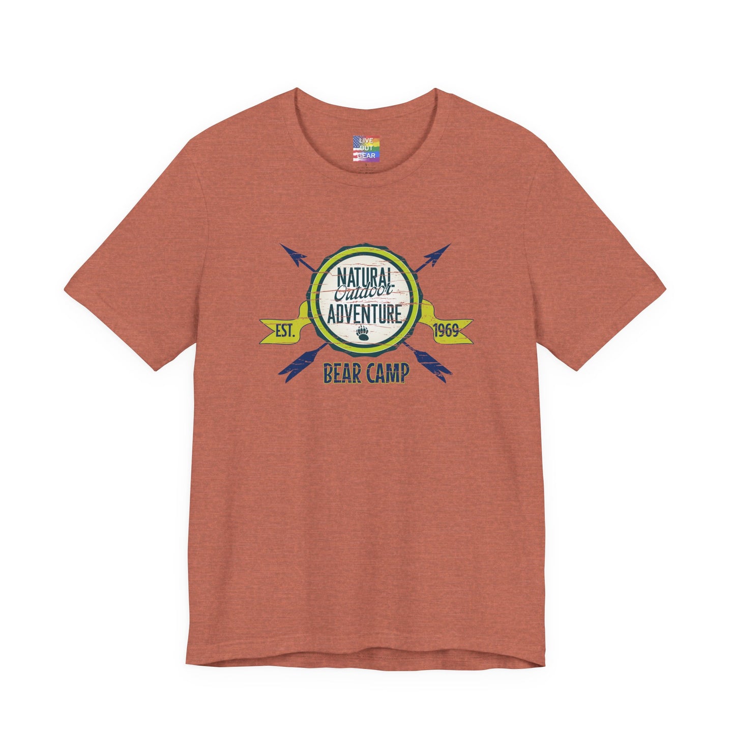Bear Camp Retro Gay Bear Camping T-Shirt