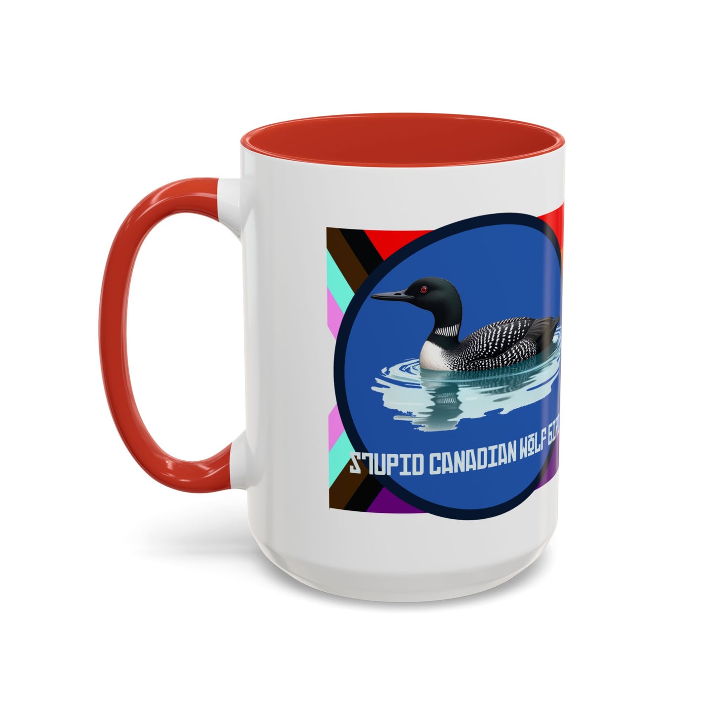 Canadian Loon Coffee Mug — "Stupid Canadian Wolf Bird" Loon Quote