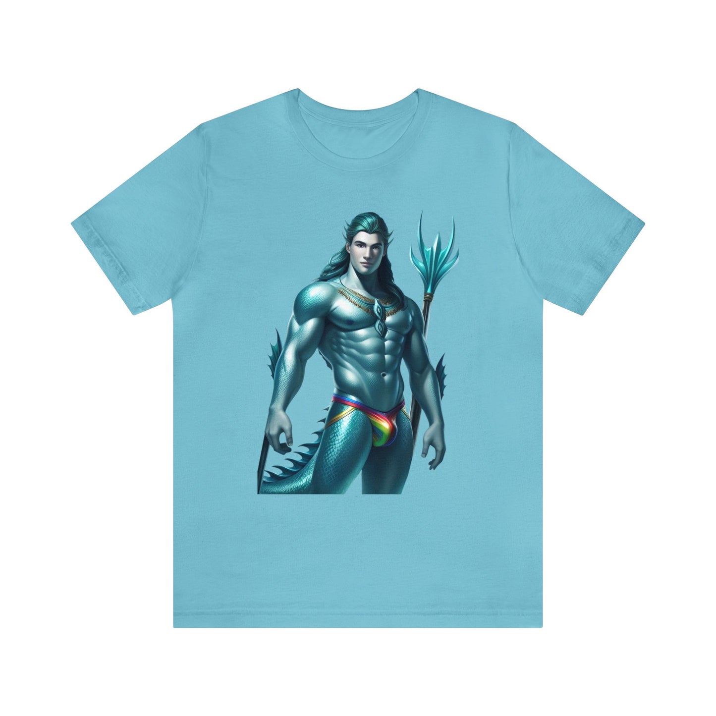 Gay Aqua Sea Man Short Sleeve T-Shirt