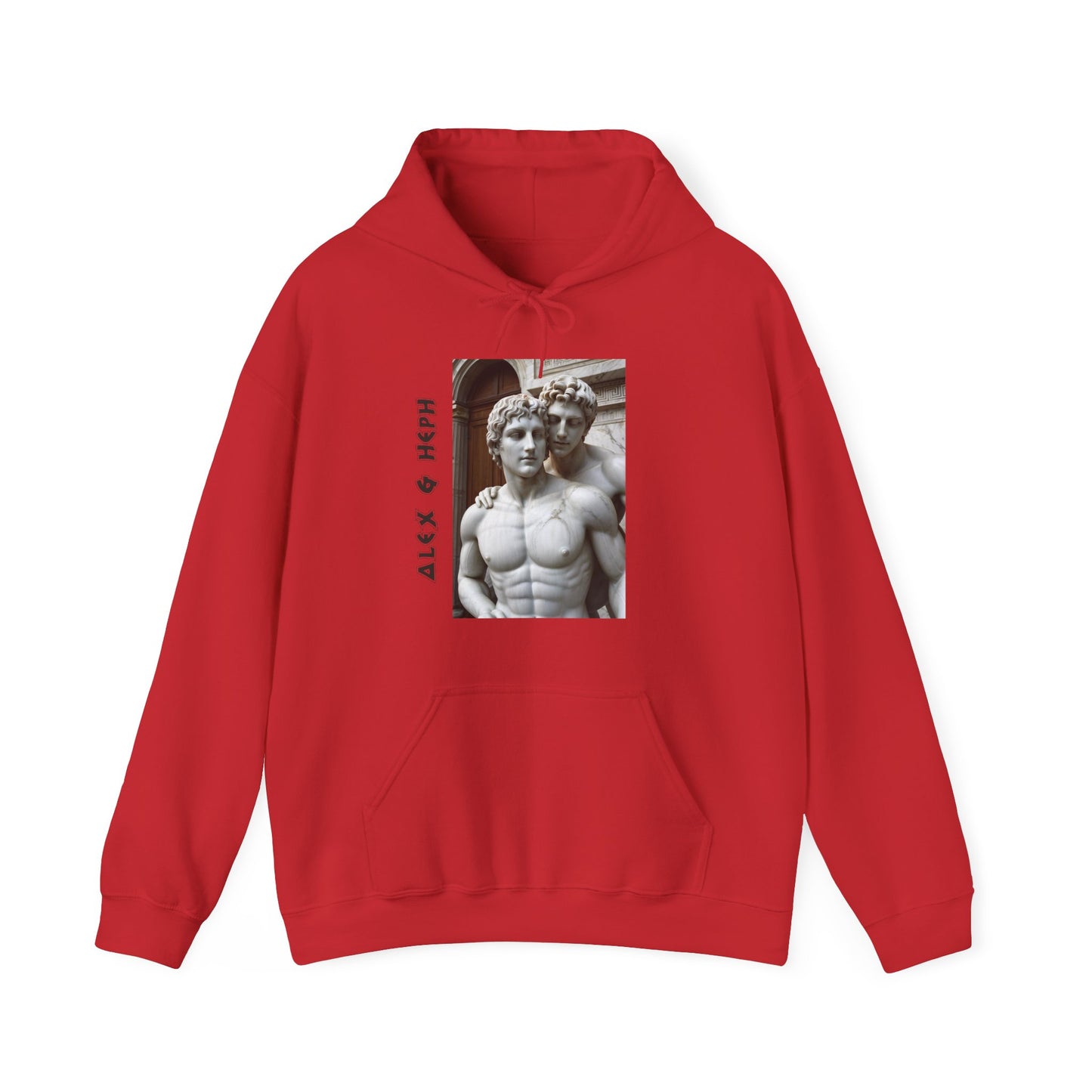 Alex & Heph Marble Statues - Alexander the Great and Hephaestion Heavy Blend™ Hooded Sweatshirt