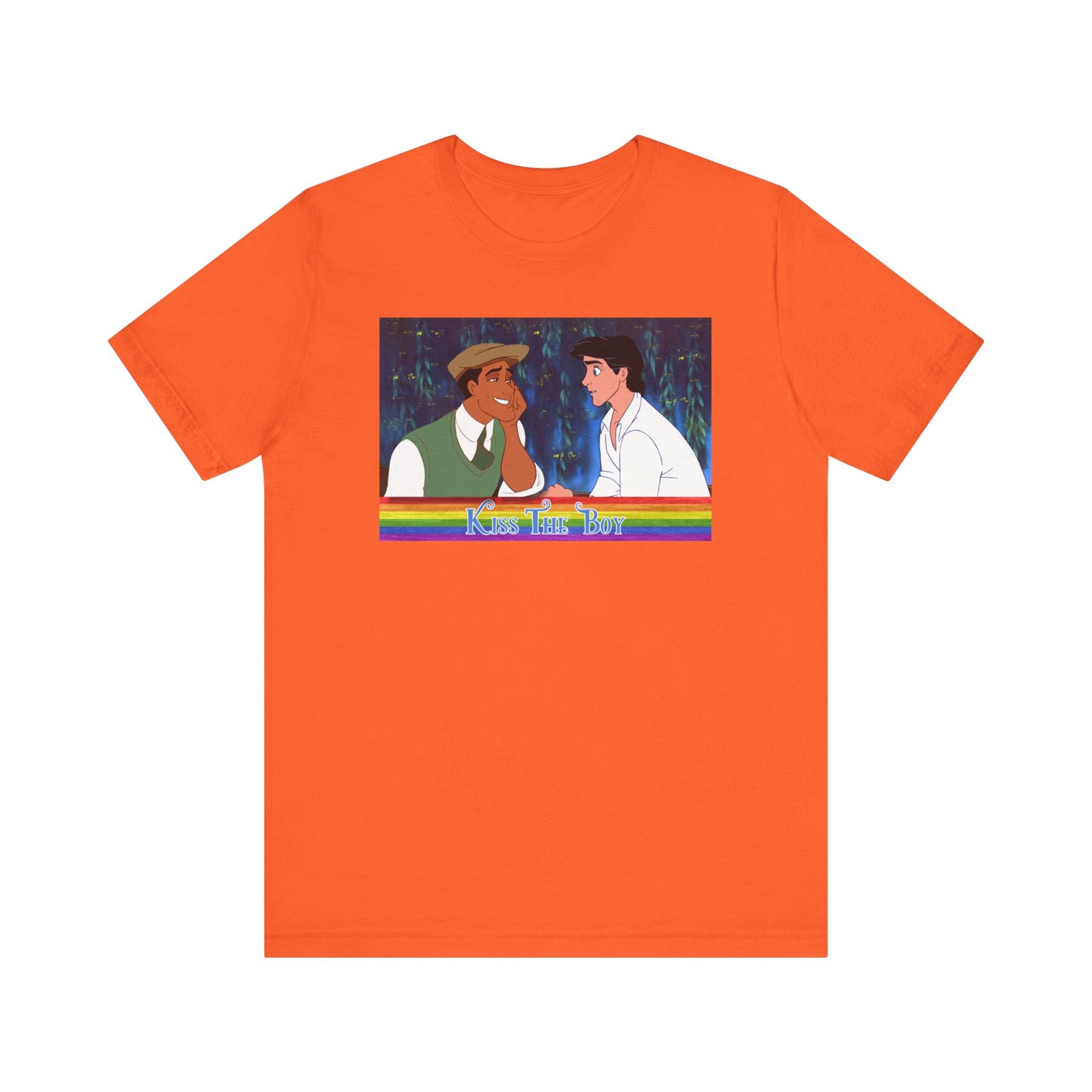 Orange Kiss the Boy Gay Prince Eric Prince Naveen T-Shirt