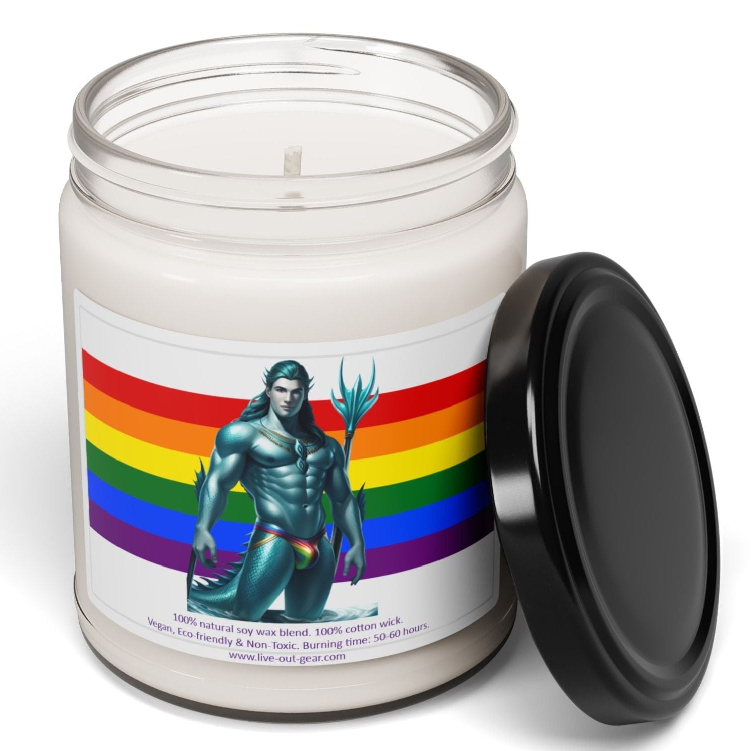 Gay Aqua Sea Man Scented Soy Candle, 9oz