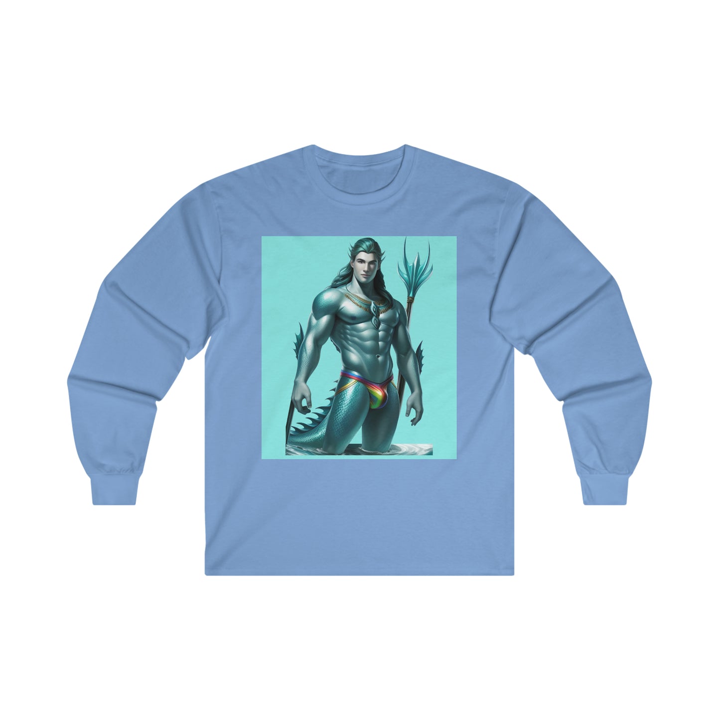 Gay Aqua Sea Man Ultra Cotton Long Sleeve T-Shirt