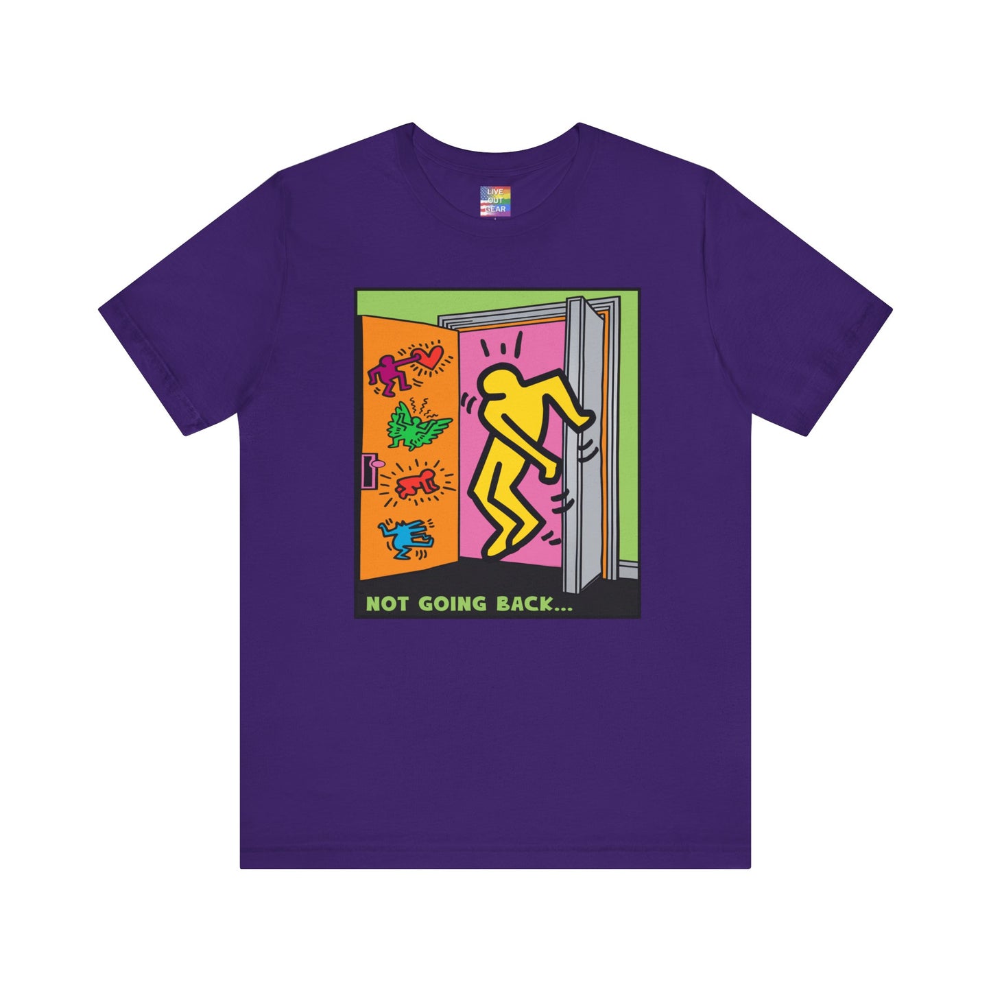 Purple Not Going Back Gay Pride T-Shirt 