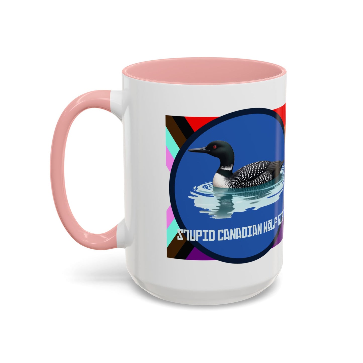 Canadian Loon Coffee Mug — "Stupid Canadian Wolf Bird" Loon Quote