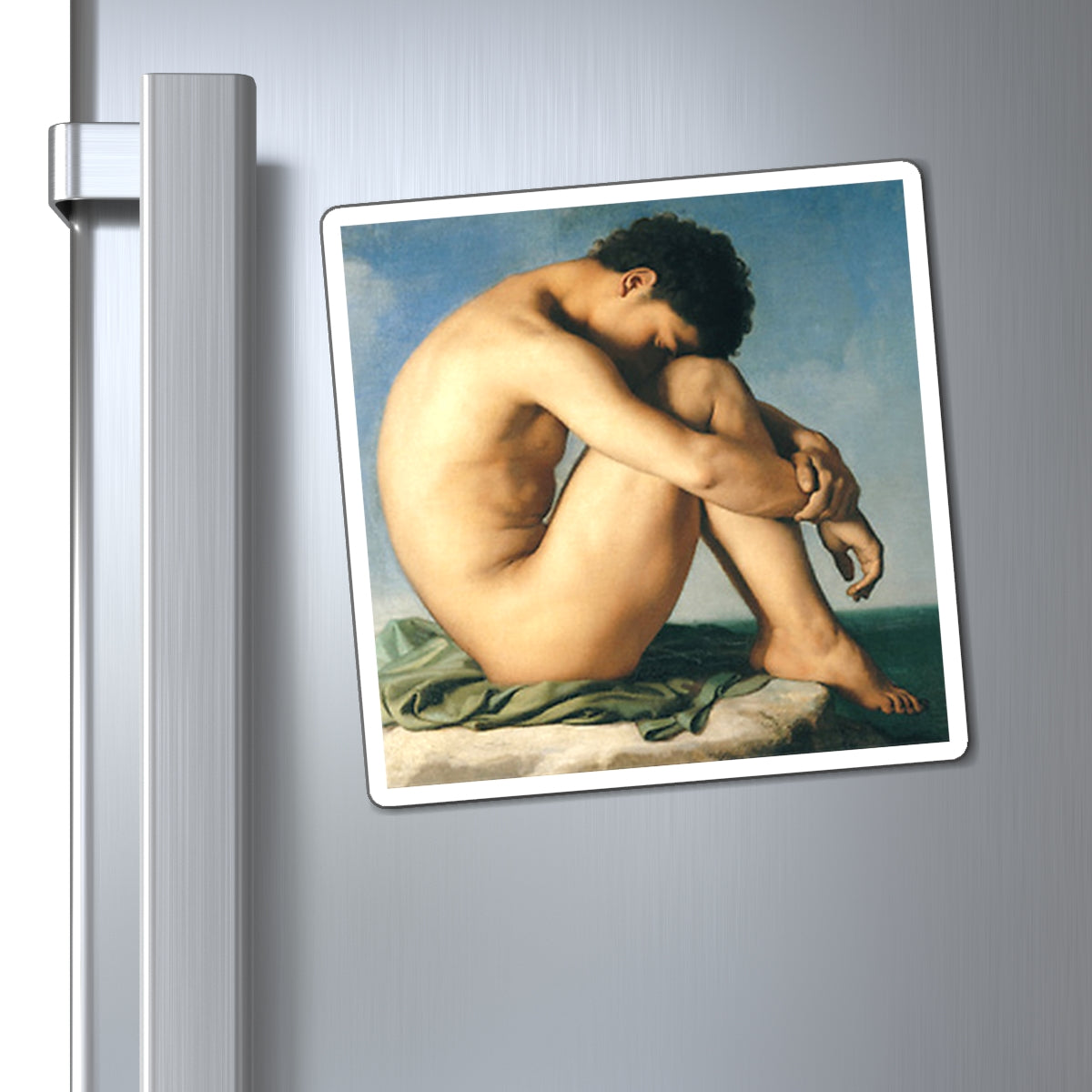 Young Man by the Sea Magnets