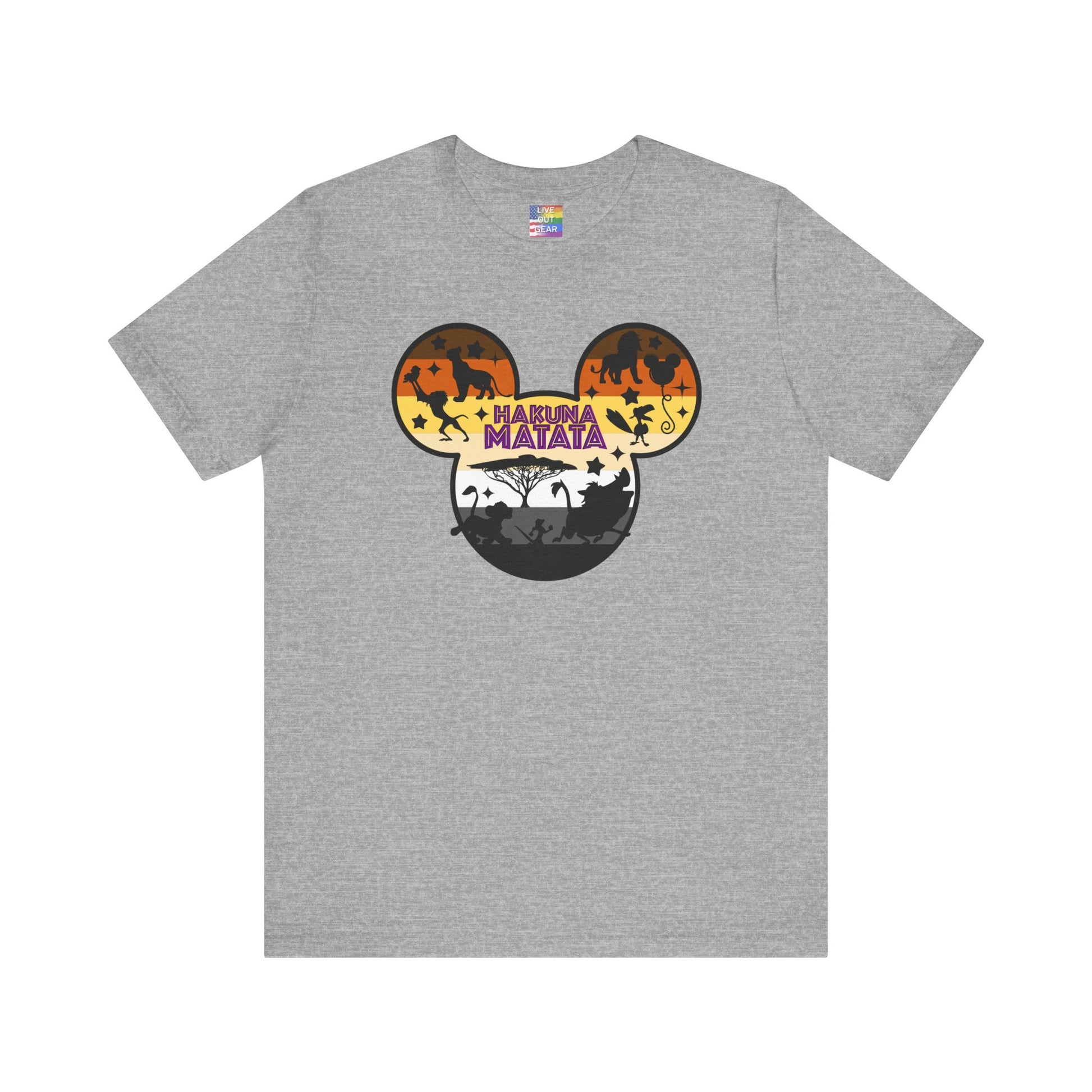 Athletic Heather Gay Bear Hakuna Matata T-Shirt