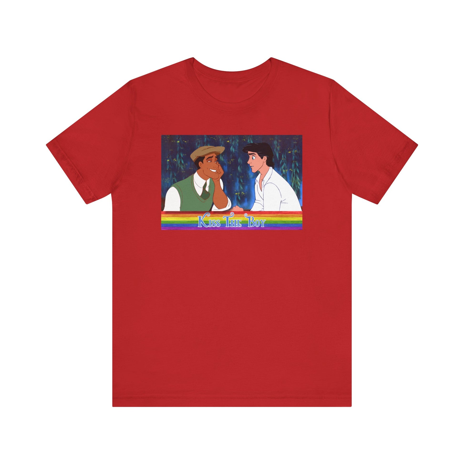 Red Kiss the Boy Gay Prince Eric Prince Naveen T-Shirt