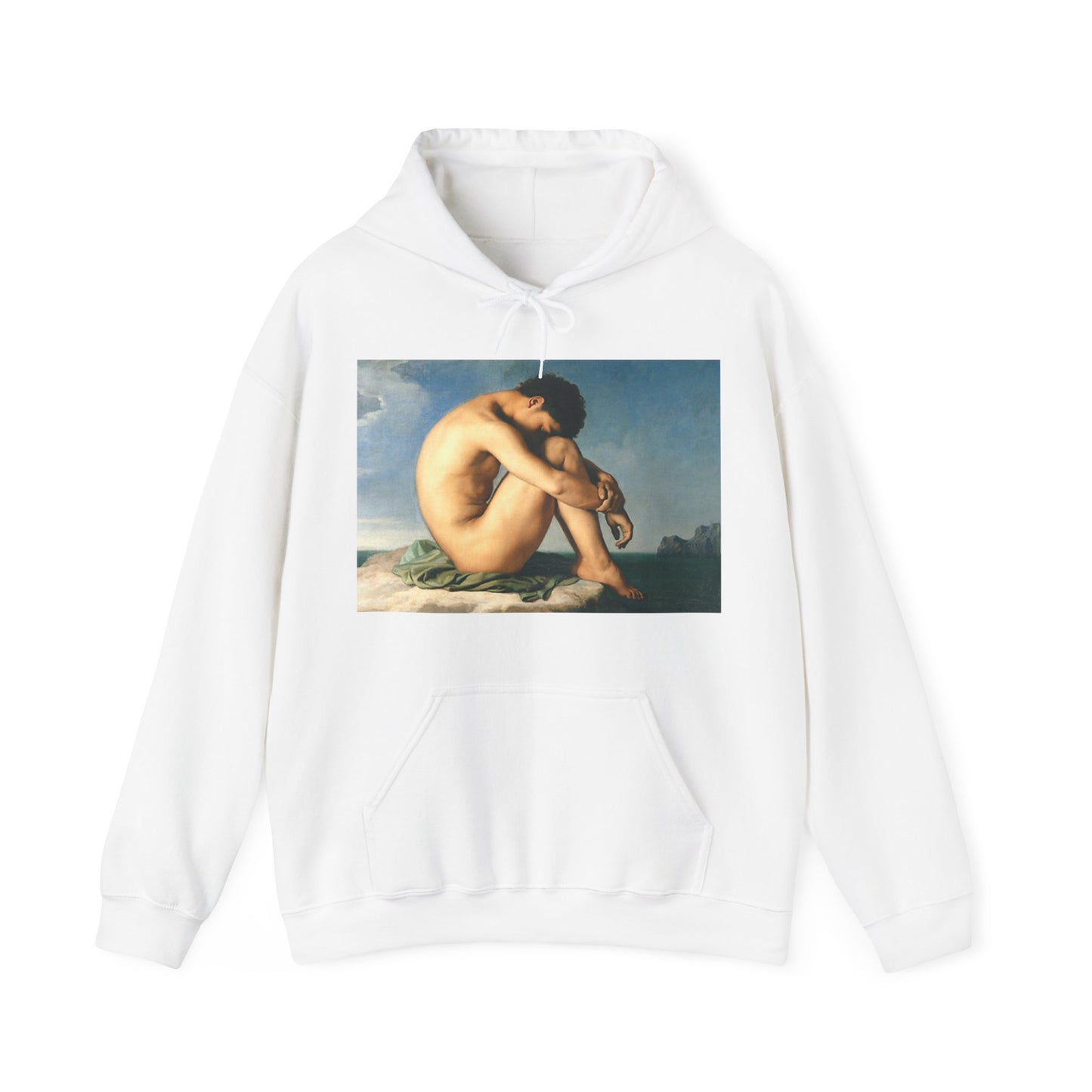 Young Man by the Sea Unisex Heavy Blend™ Hooded Sweatshirt