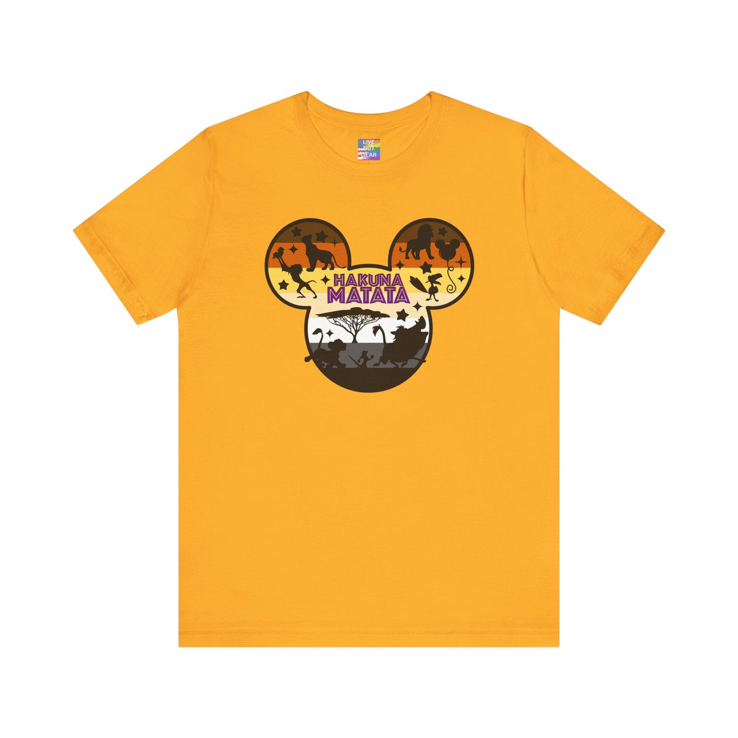 Gold Gay Bear Hakuna Matata T-Shirt