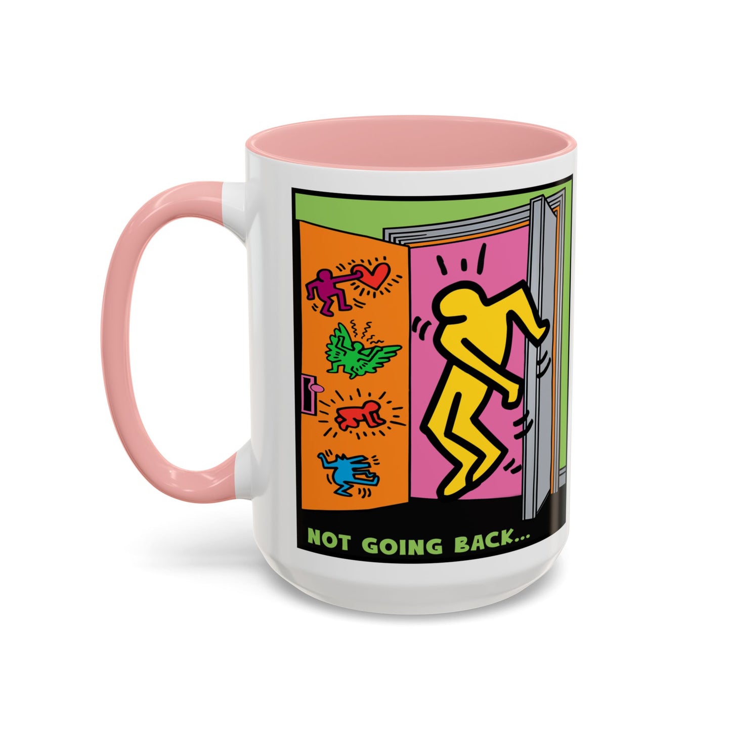 Not Going Back... Into the Closet Pop Art Accent Coffee Mug (15oz)