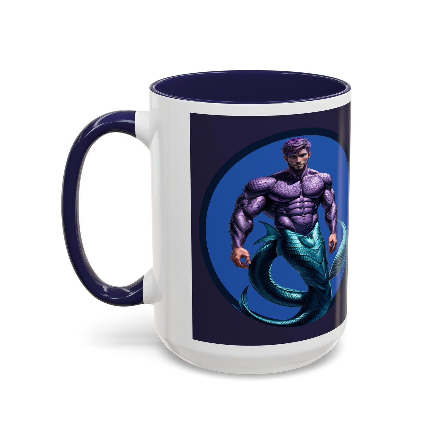 Purple Merman Accent Coffee Mug (15oz)