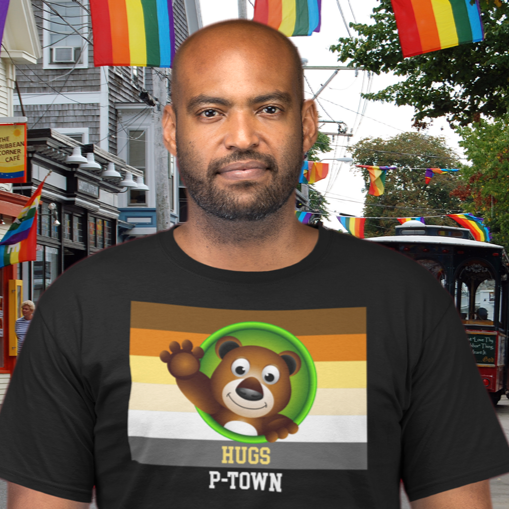 Gay P-Town Bear Hugs Short Sleeve T-Shirt
