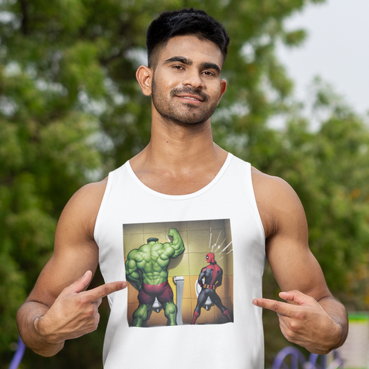 Gay Superheroes Urinal Tank Top