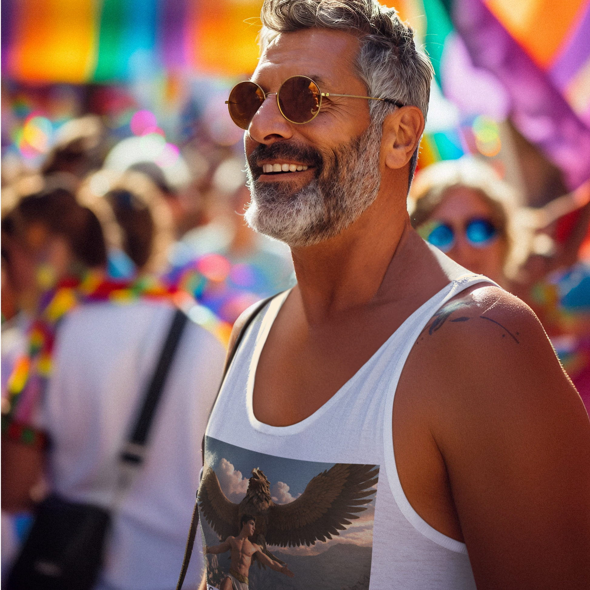 Ganymede and Zeus Gay Tank-Top Gay Pride