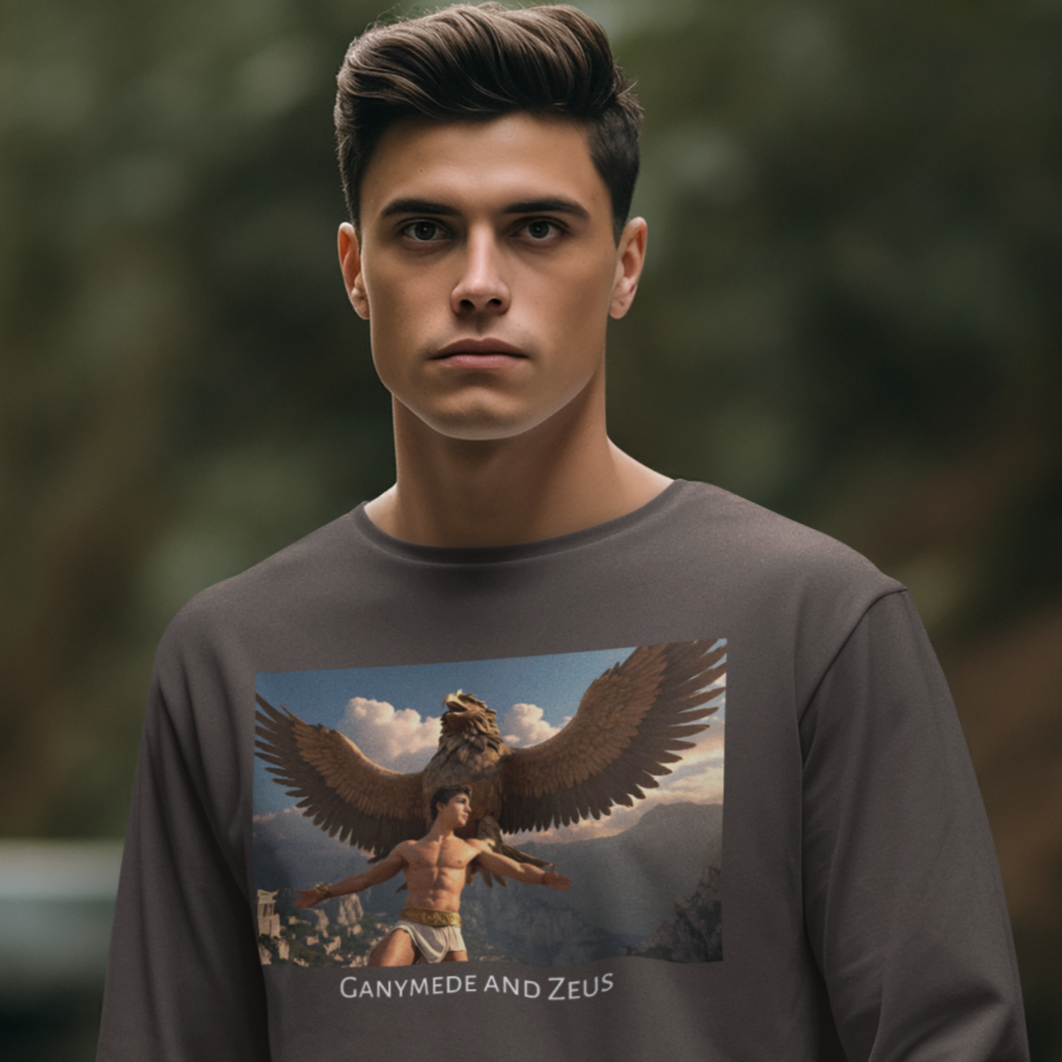 Gay Ganymede and Zeus Long Sleeve T-Shirt Gay Man