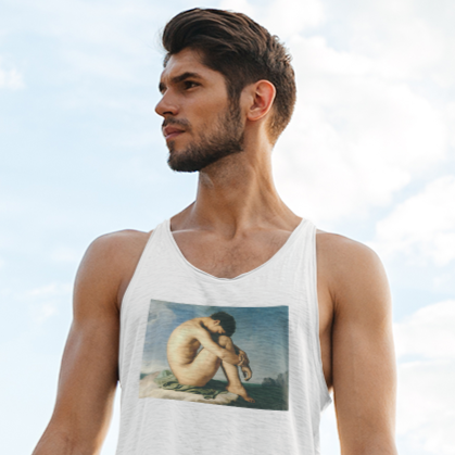 Flandrin Jeune Homme Nu Tank Top French Art Painting