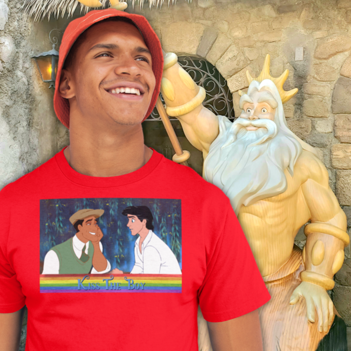 Kiss the Boy Gay Prince Eric Prince Naveen T-Shirt