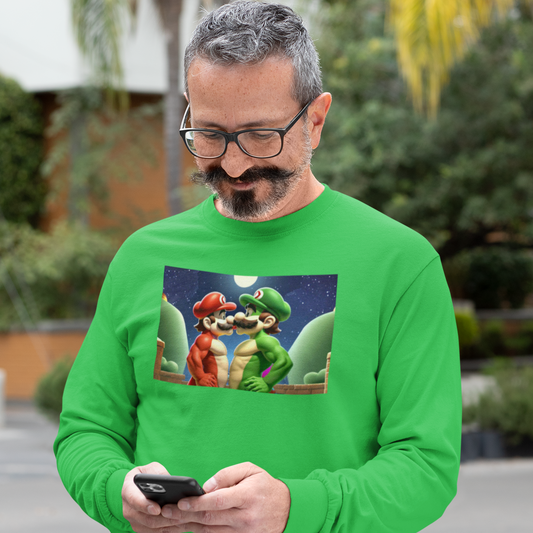 Mario Brothers 1 Gay Long Sleeve T-Shirt