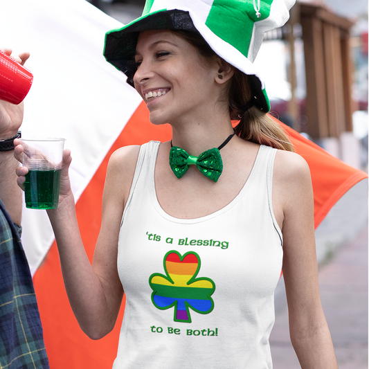 Gay Irish 'Tis a Blessing to Be Both Tank Top