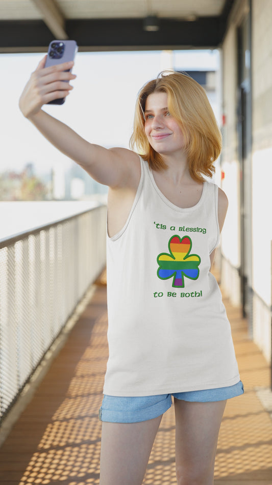 Gay Irish 'Tis a Blessing to Be Both Tank Top