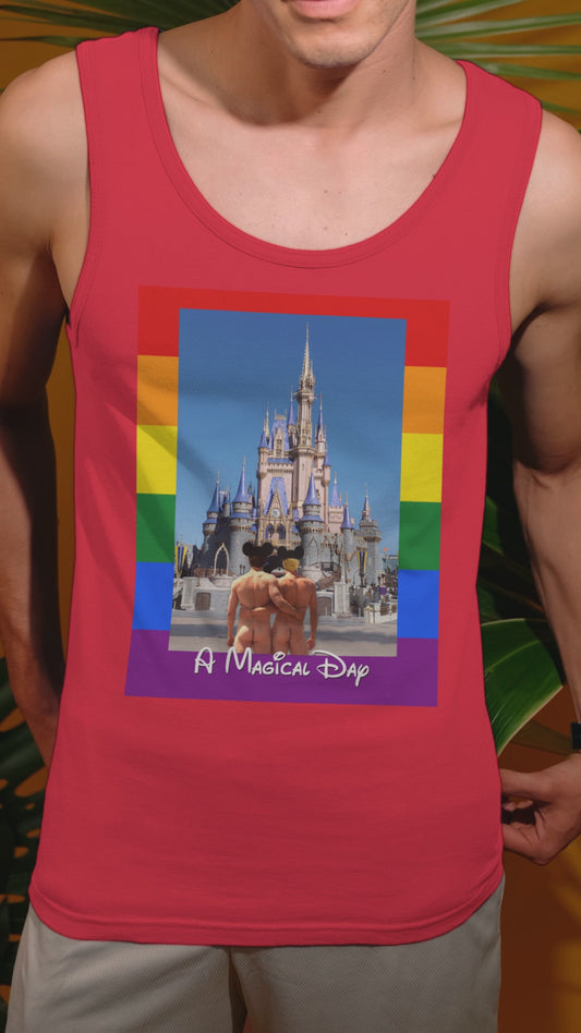 Gay Male Couple Fantasy at the Castle Tank Top