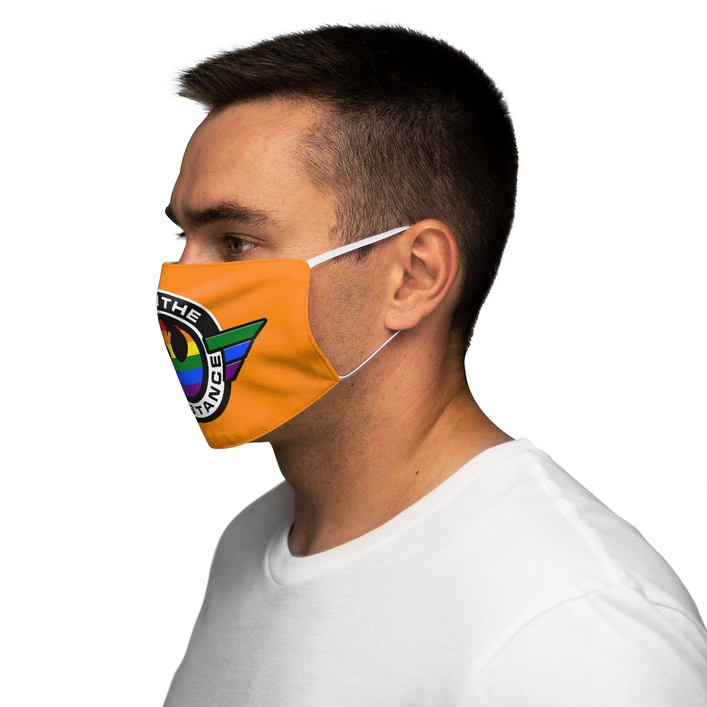 LGBTQ Join the Resistance Snug-Fit Polyester/Cotton Face Mask