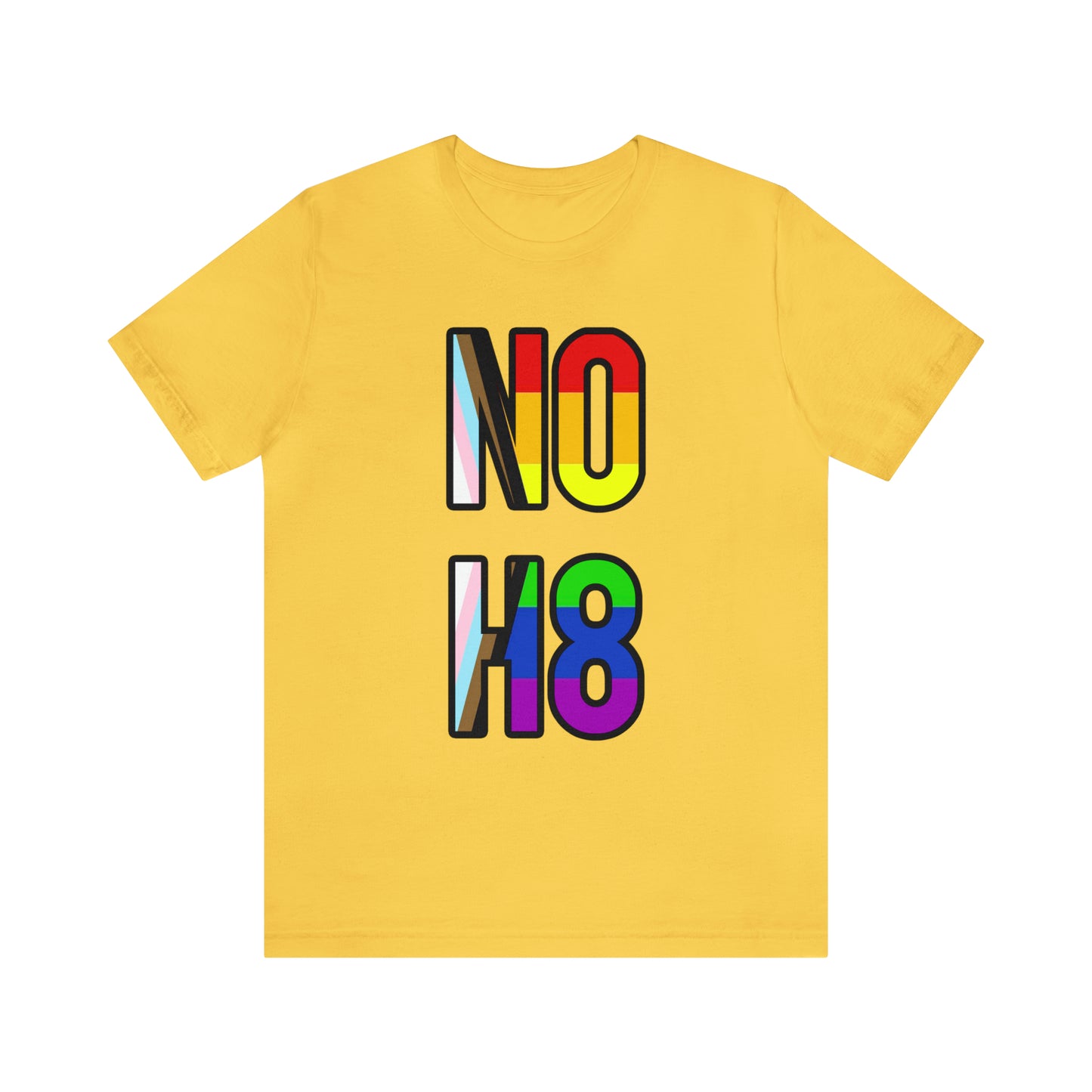 NO H8 LGBTQ+ Pride Maillot unisexe T-shirt à manches courtes
