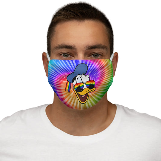 Masque facial en polyester/coton ajusté The Duck Sees Rainbows