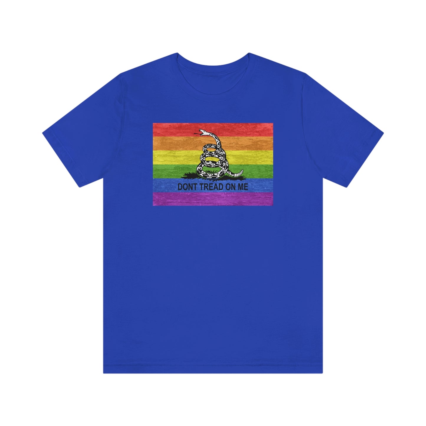 Dont Tread On Me Rainbow LGBTQ Pride Adult Unisex T-Shirt