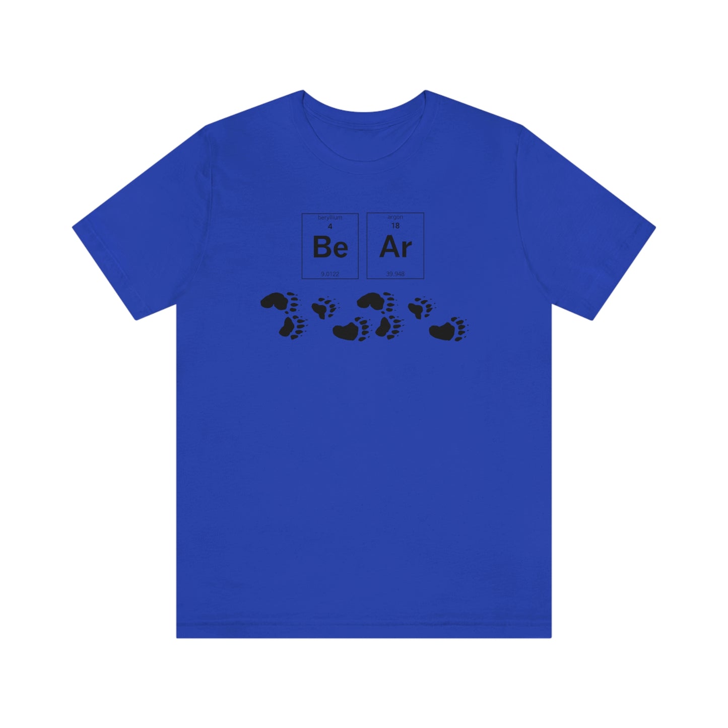 BeAr Periodic Table Bear Paw Adult T-Shirt