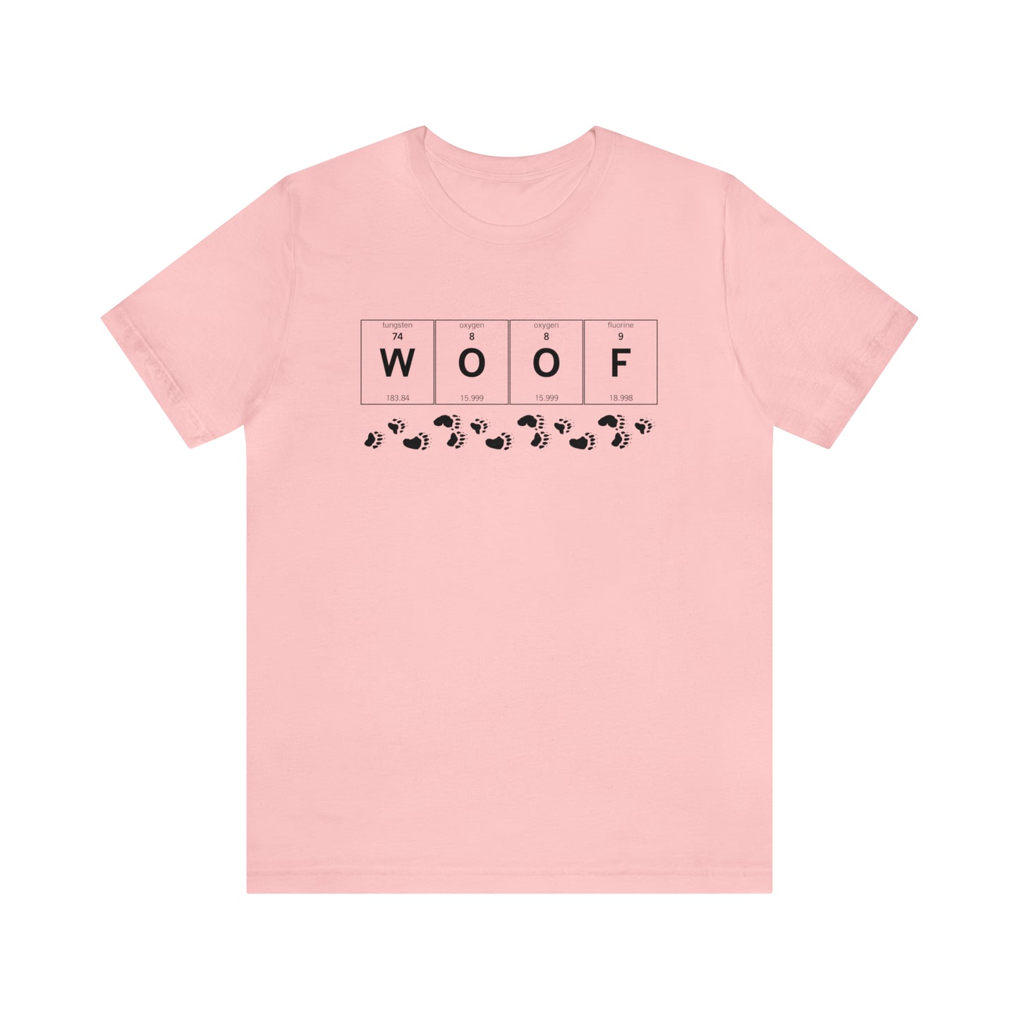 WOOF Camiseta de manga corta unisex con diseño de oso gay de tabla periódica