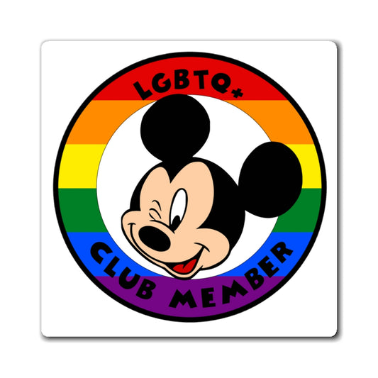 LGBTQ Rainbow Mouse Club Magnets