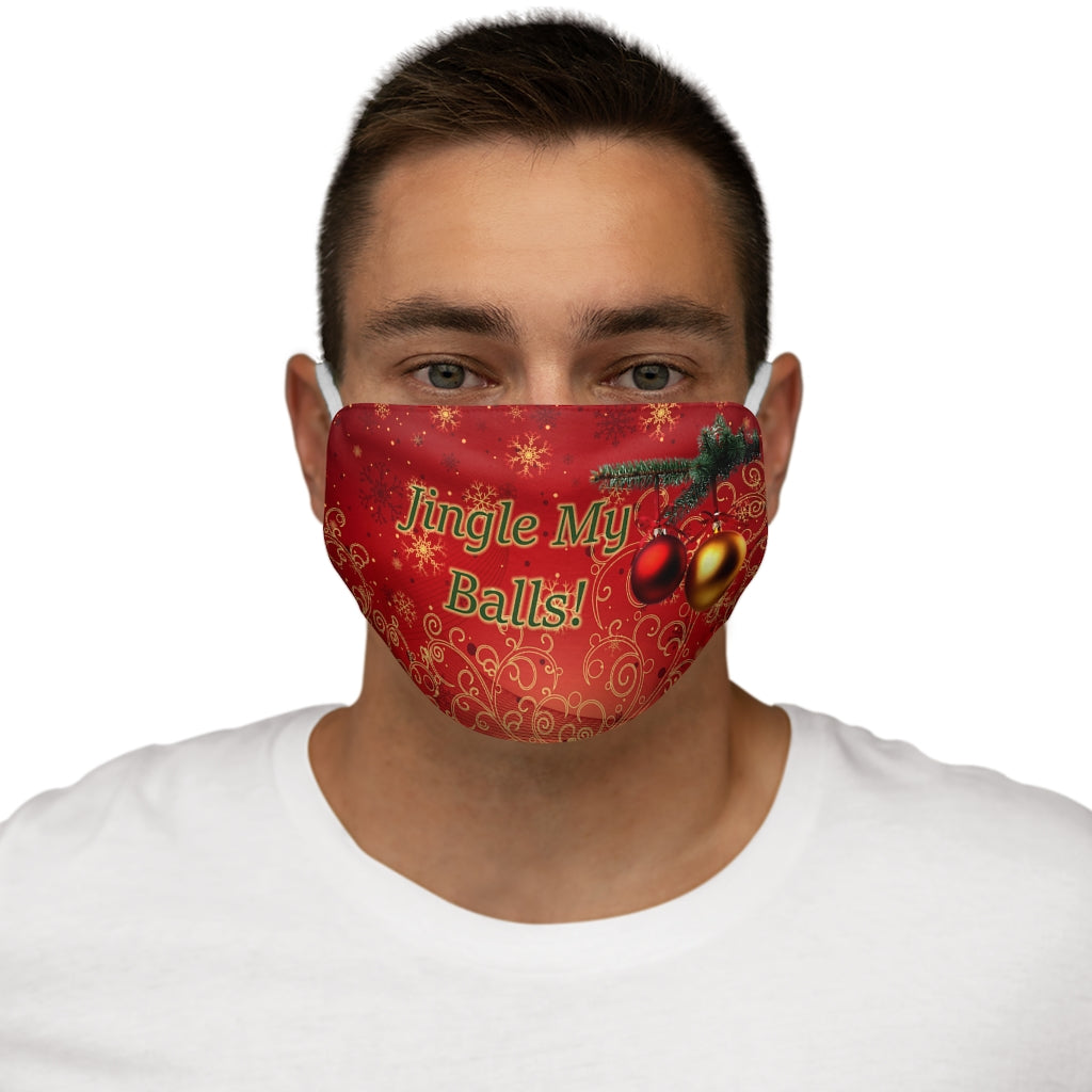 Masque facial en polyester/coton ajusté Jingle My Balls