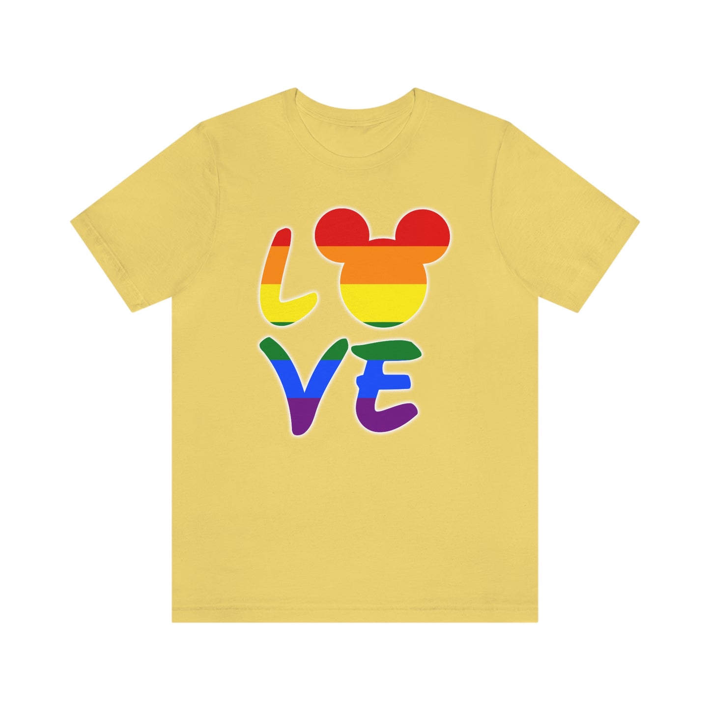 LGBTQ Rainbow Mouse LOVE Adult Unisex T-Shirt