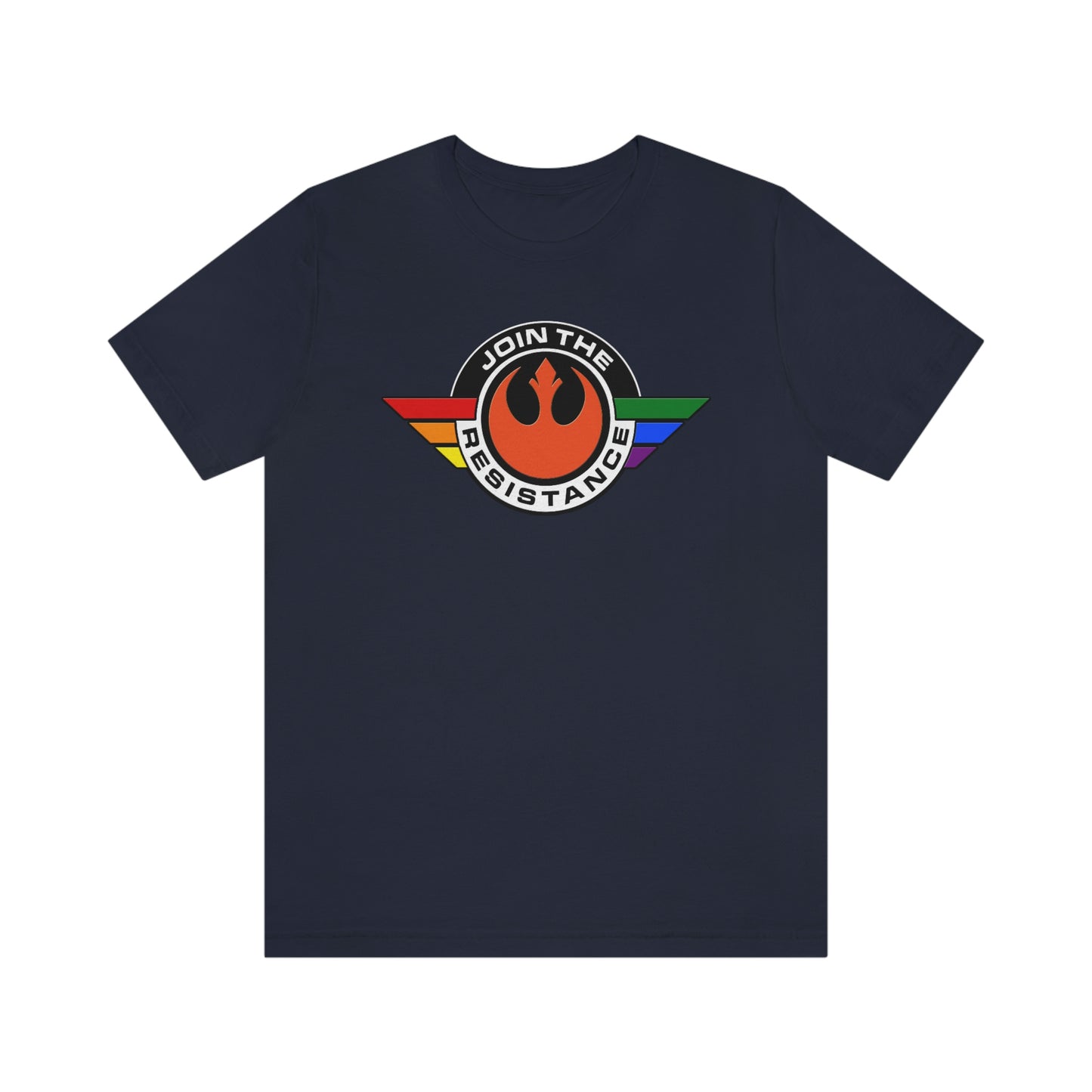 Únete a la camiseta unisex para adultos del Orgullo LGBTQ de la Resistencia