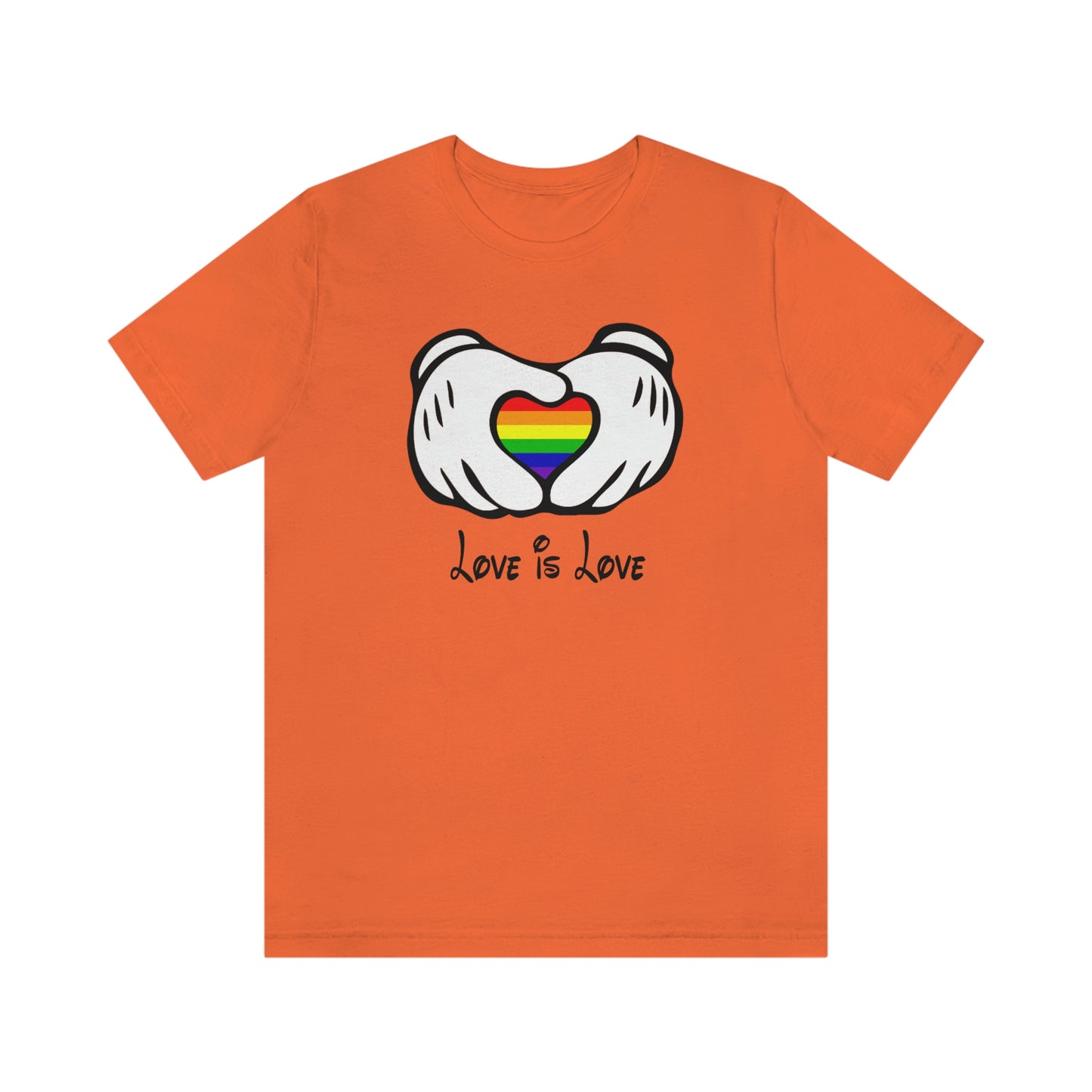 Love is Love Mouse Hands - Camiseta unisex para adultos