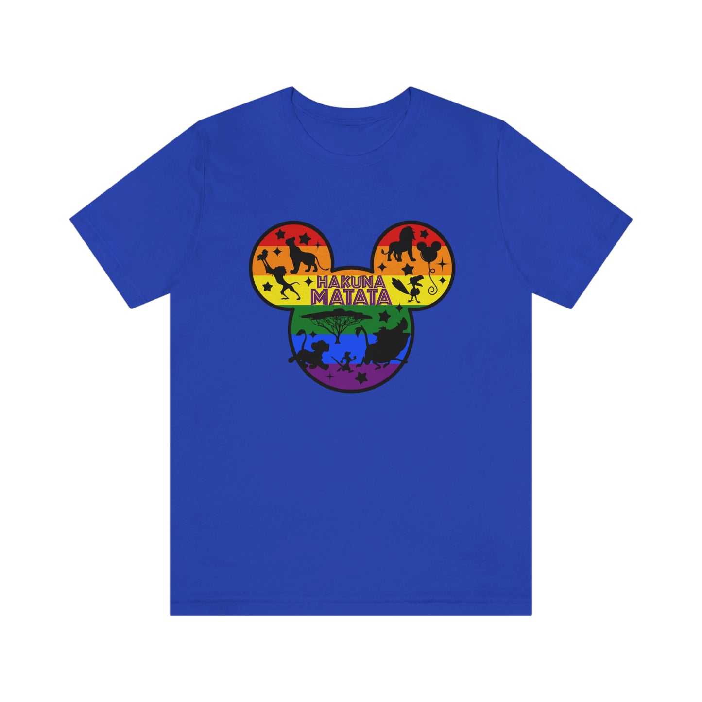 Hakuna Matata LGBTQ Rainbow Pride T-shirt unisexe adulte