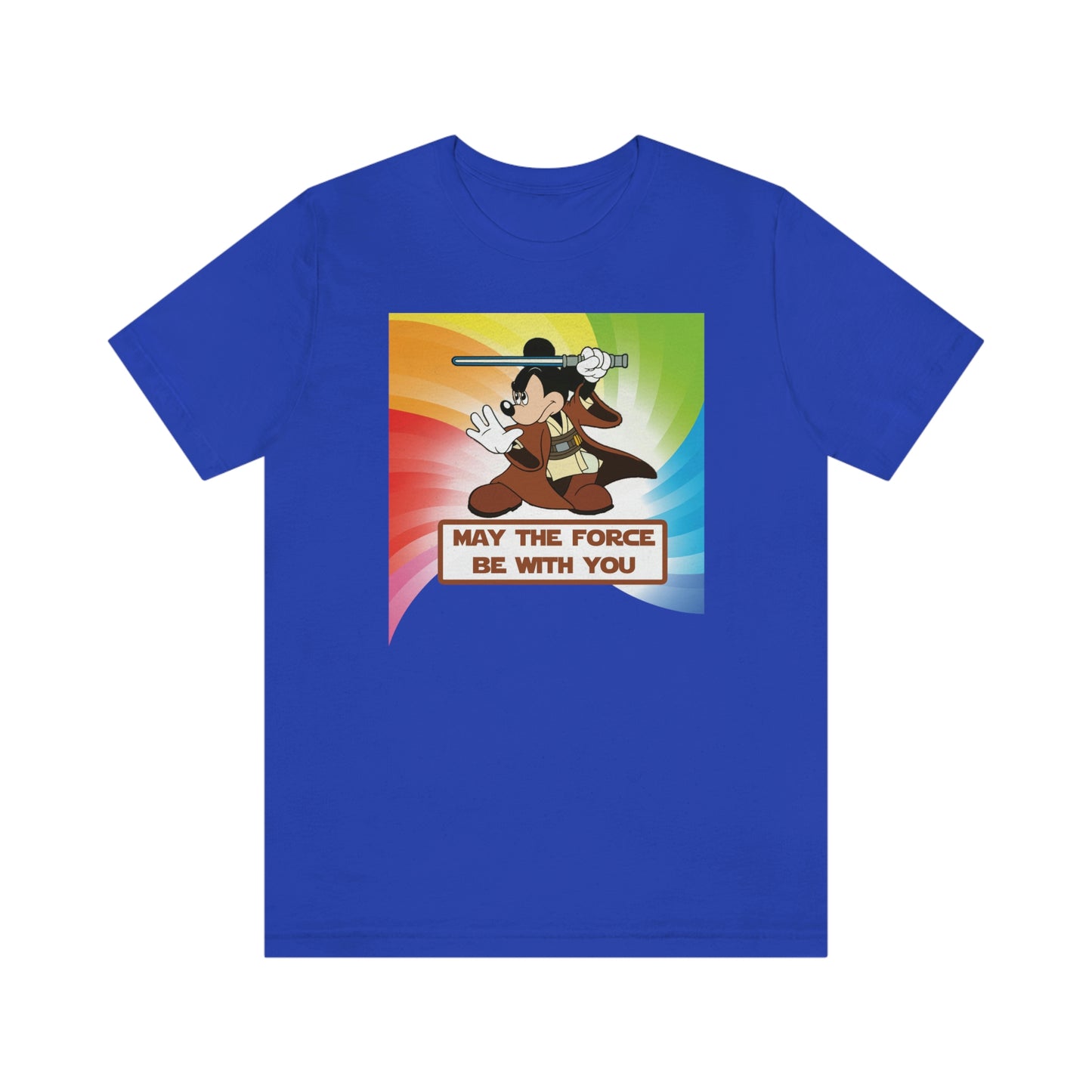 Gay Rainbow Jedi Mouse T-Shirt unisexe adulte