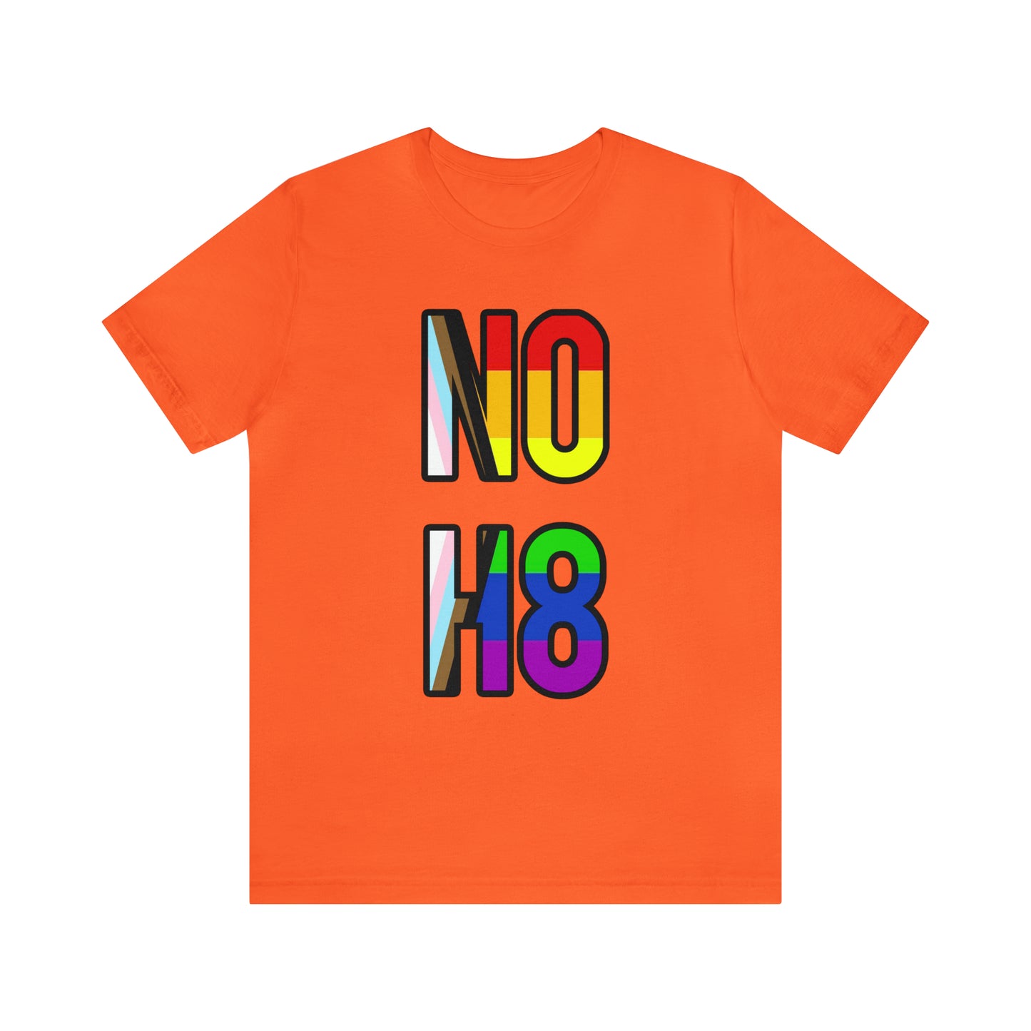 NO H8 LGBTQ+ Pride Unisex Jersey Short Sleeve T-Shirt
