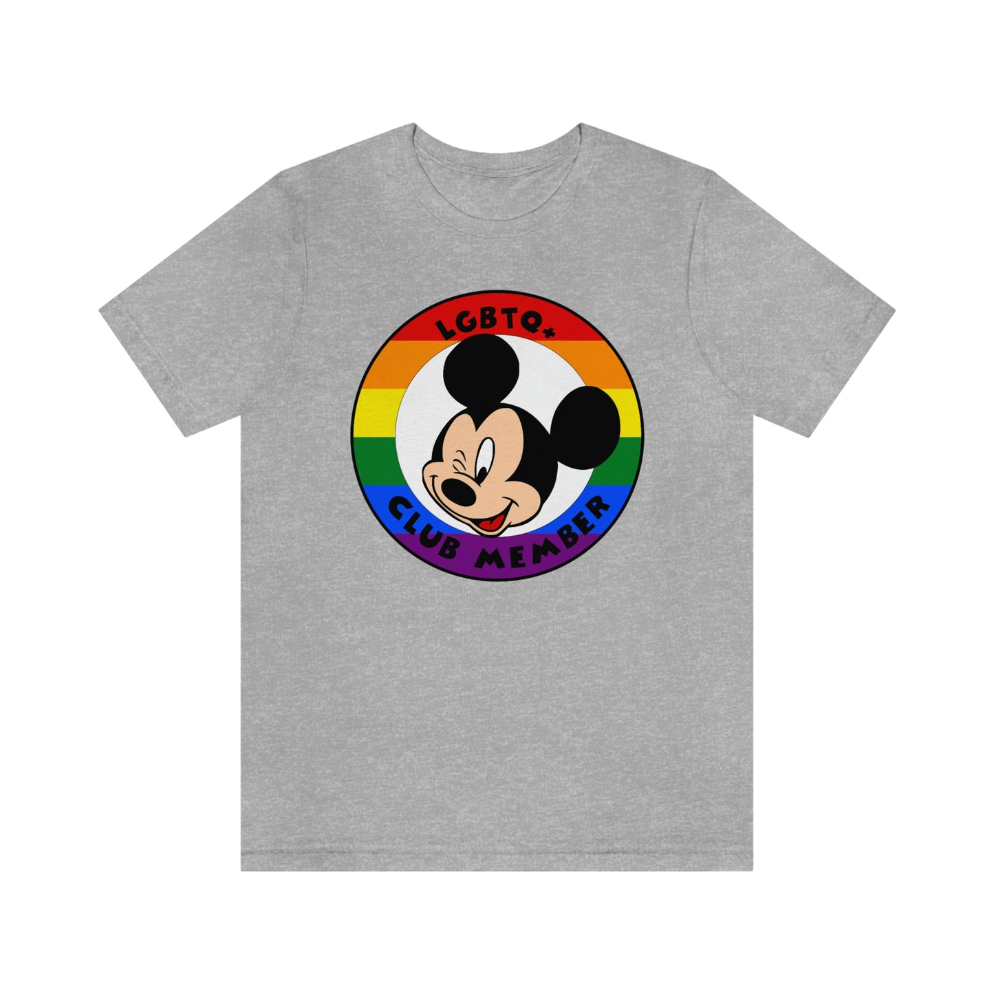 LGBTQ+ Mouse Club Camiseta unisex para adultos