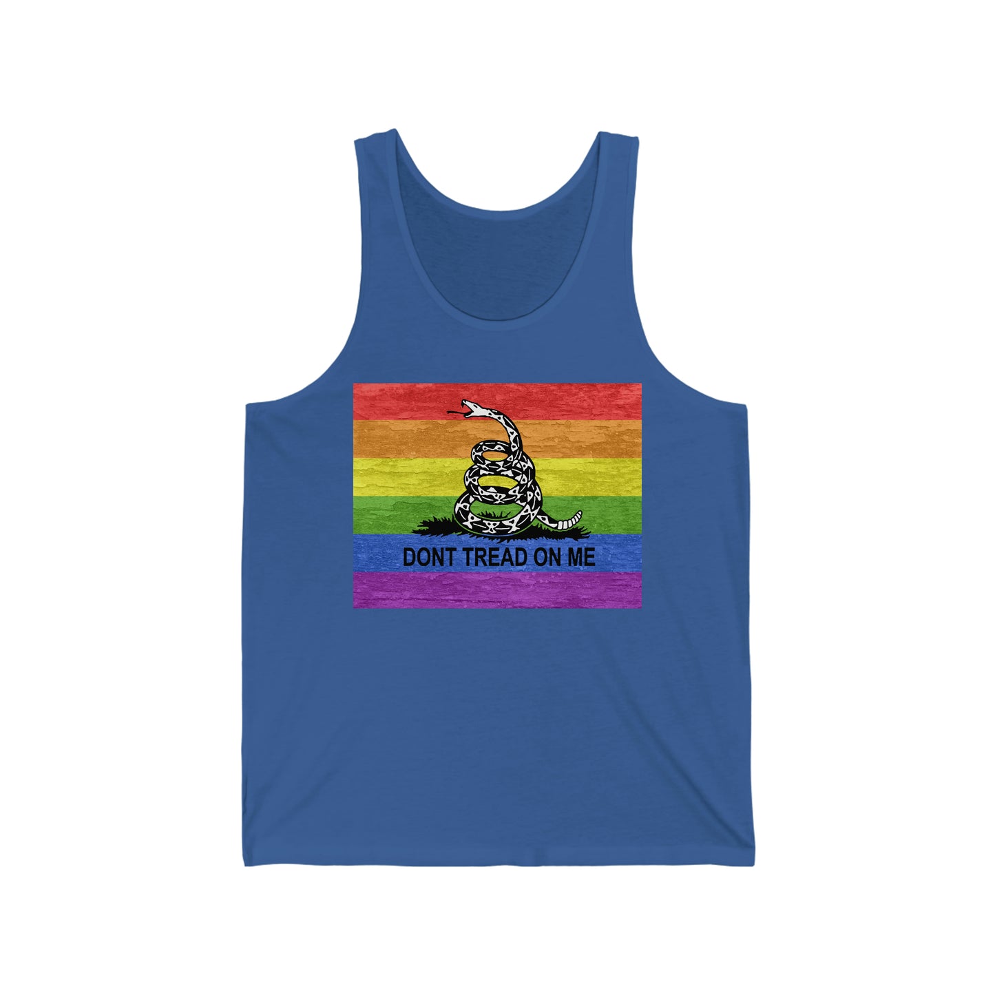 LGBTQ Pride Dont Tread On Me - Camiseta sin mangas unisex para adultos
