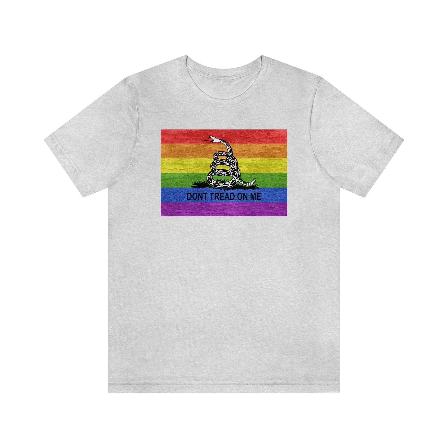 Camiseta unisex para adultos Dont Tread On Me Rainbow LGBTQ Pride