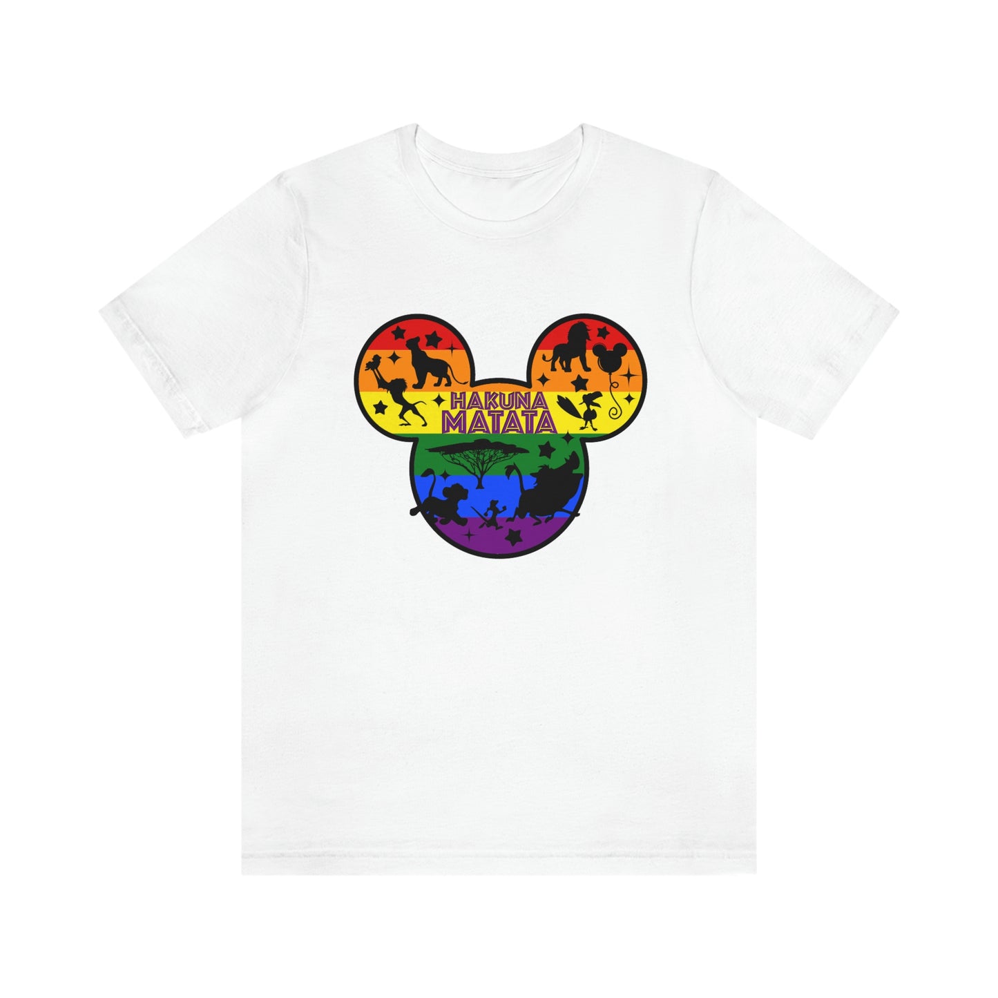 Hakuna Matata LGBTQ Rainbow Pride T-shirt unisexe adulte
