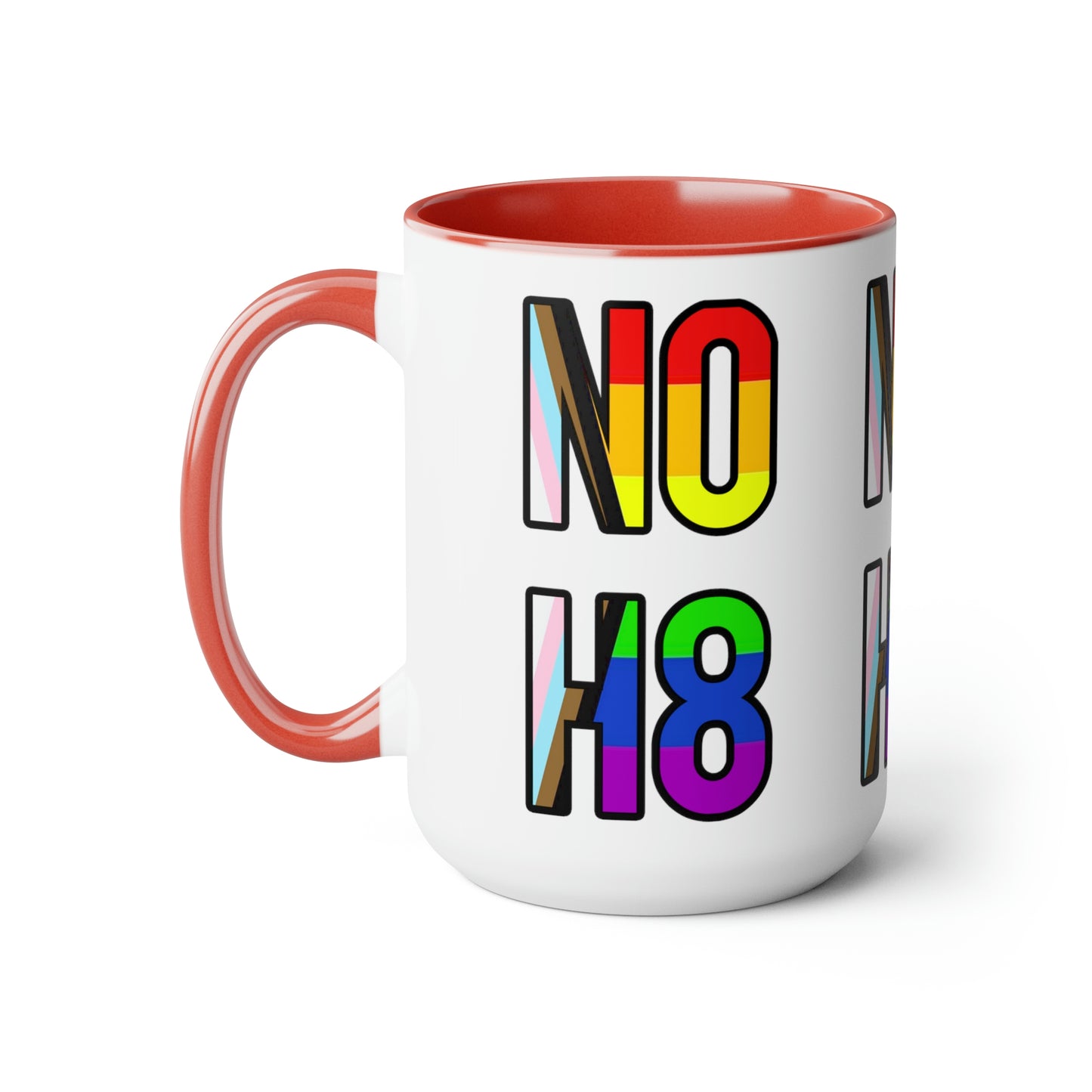 NO H8 Two-Tone Coffee Mugs, 15 oz